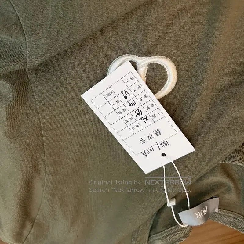 Dior Dior Military Green Cotton Men's T-Shirt . Size US XL / EU 56 / 4 - 6 Thumbnail