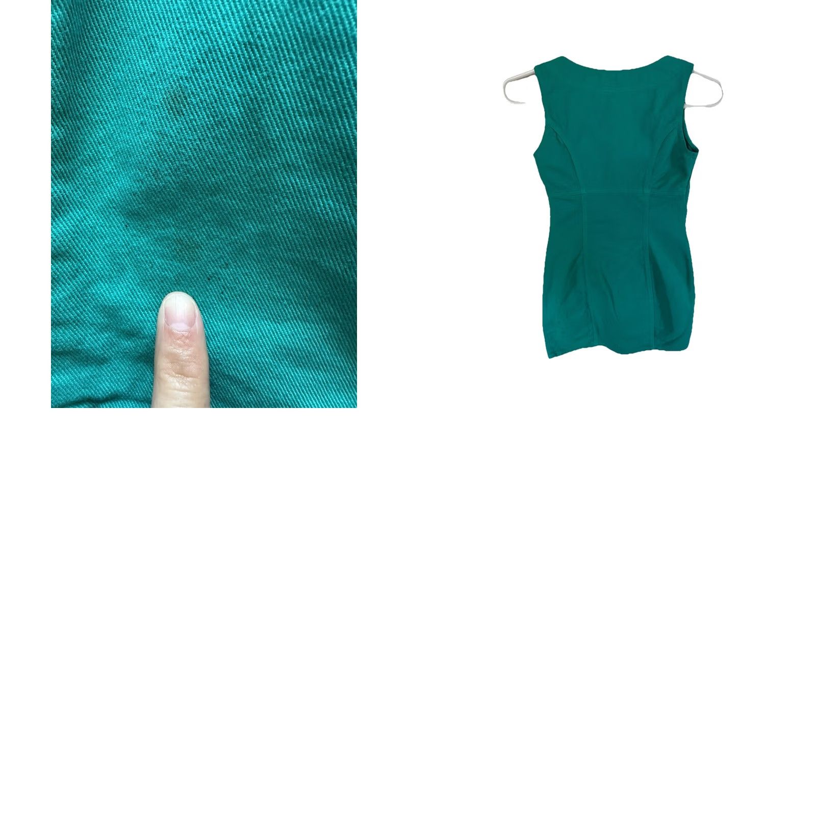 Vintage VINTAGE Bongo Denim Dress Tee​M Teal Button Halter Midi Dress 80s 90s Bohemian Western Womens Size M / US 6-8 / IT 42-44 - 8 Thumbnail
