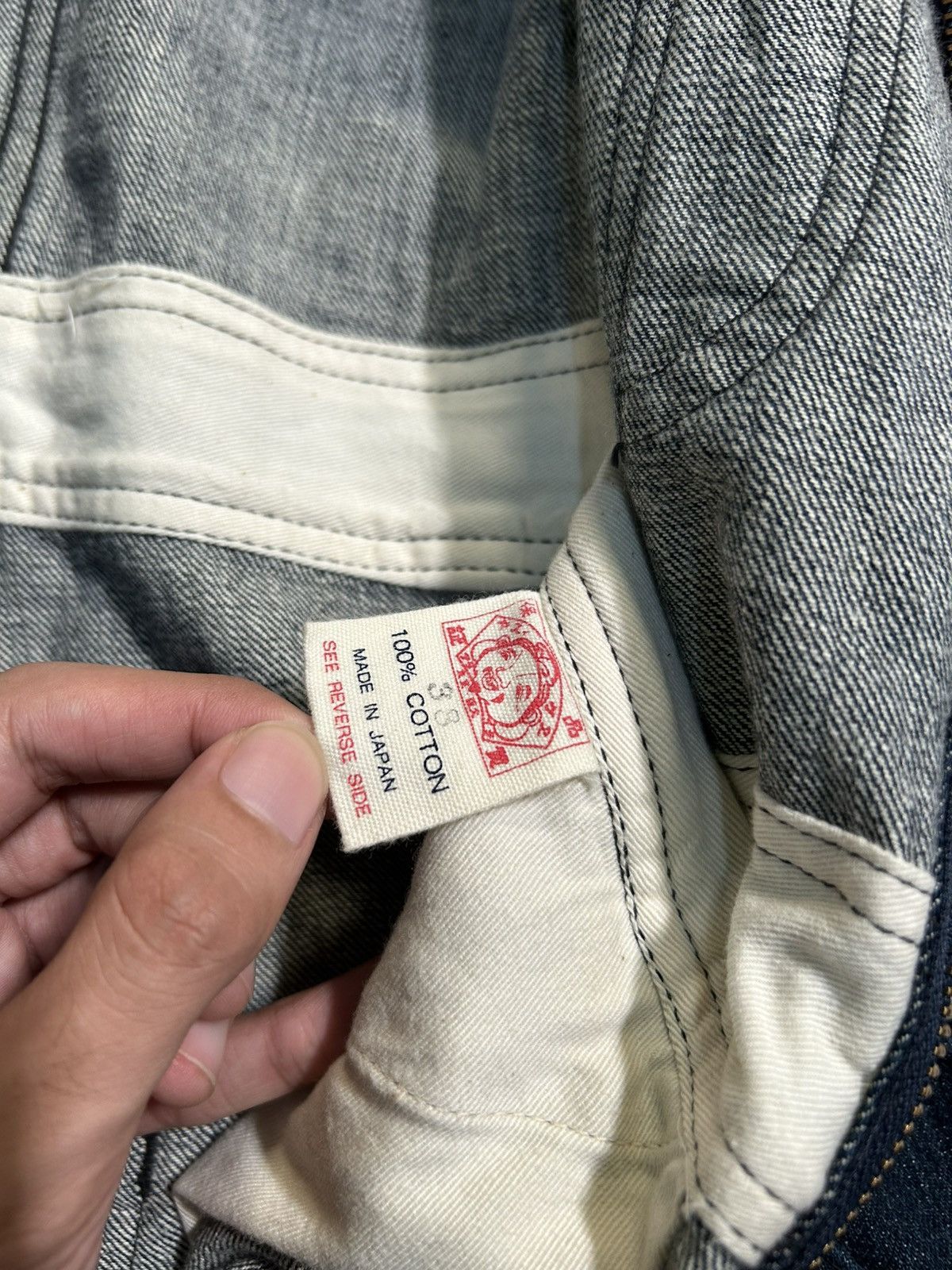 Evisu × Vintage RARE!!! Vintage Evisu Japan Seagull Blue Denim Coverall Size US 38 / EU 54 - 23 Thumbnail