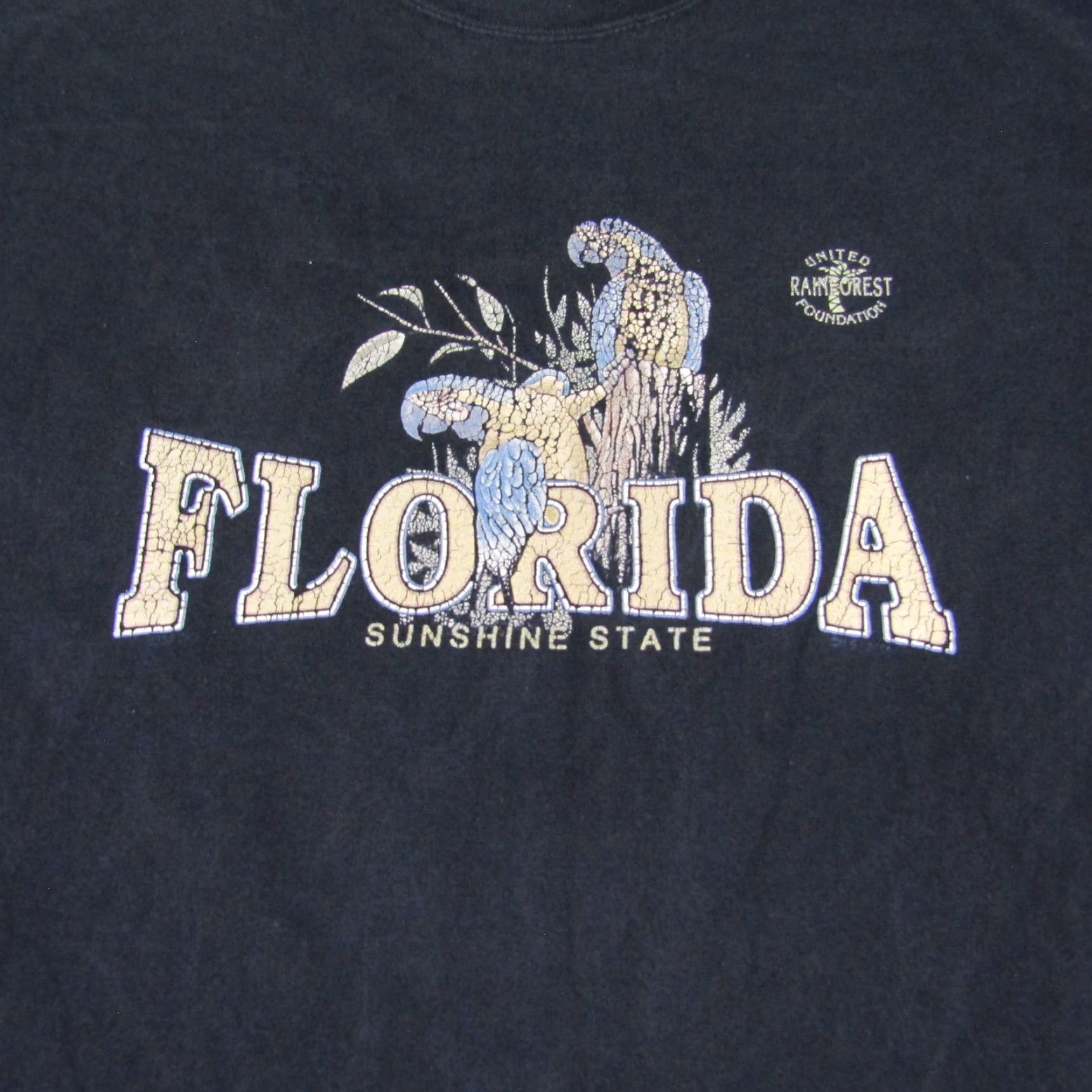 Hanes Vintage Hanes Florida T-Shirt Men 2XL Black Y2K Outdoor Retro Cotton Shirt Size US XXL / EU 58 / 5 - 2 Thumbnail
