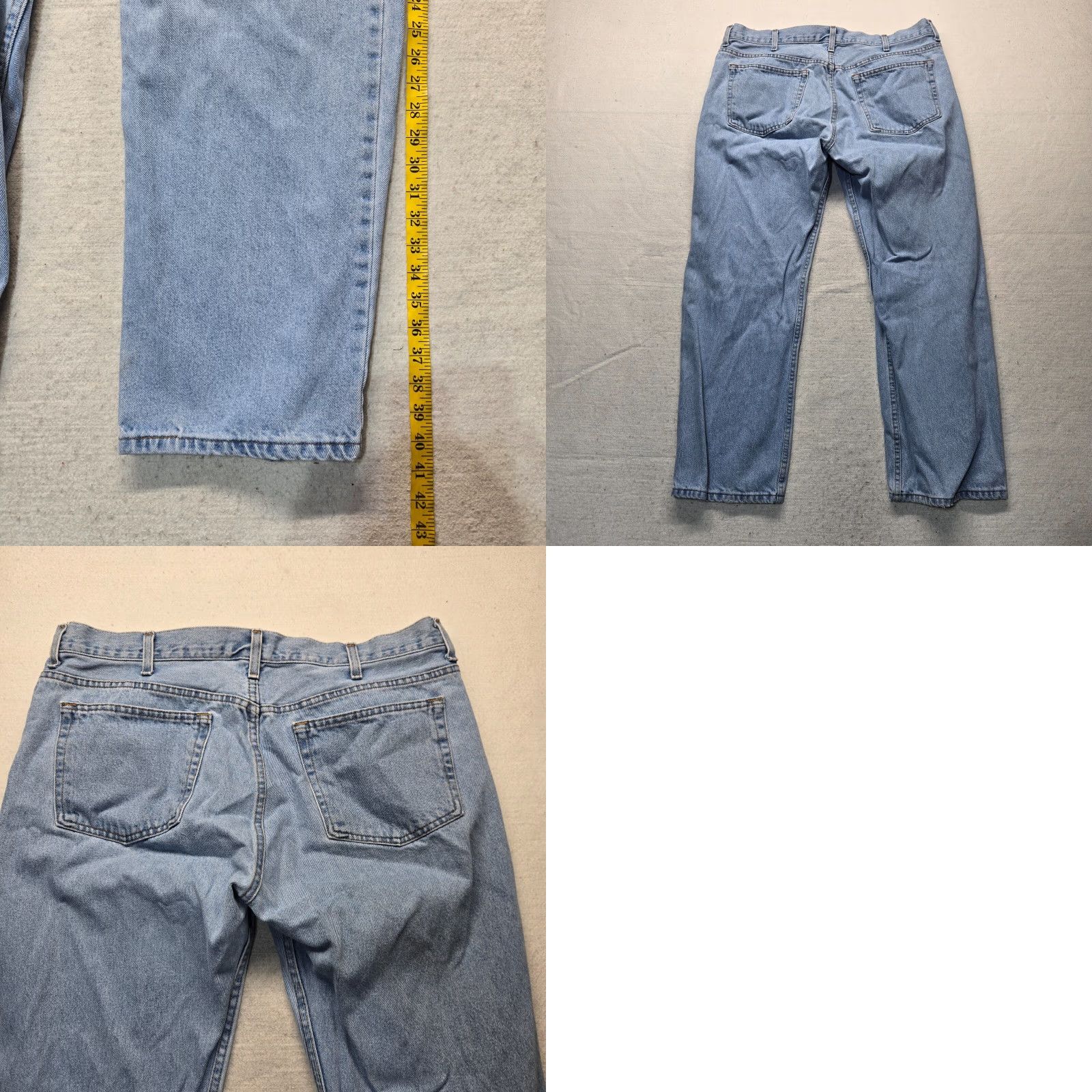 Faded Glory Faded Glory Jeans Denim Pants Straight Men 40x30 Blue Regular Pants, Men's Jeans, 40 Waist 30 Inseam, Blue Denim, Straight Fit Size US 40 / EU 56 - 8 Thumbnail