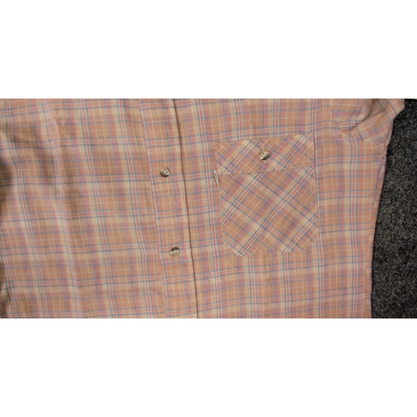 Levi's 80s Levi's White Tab Single Stitch Pastel Plaid Shirt S/M Size US M / EU 48-50 / 2 - 8 Thumbnail