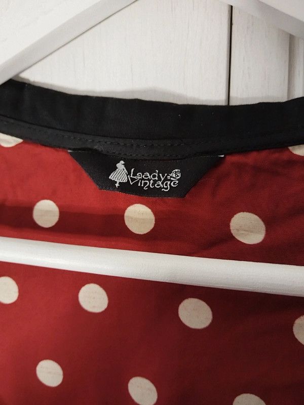 Vintage Vintage polka dot dress Size M / US 6-8 / IT 42-44 - 2 Thumbnail