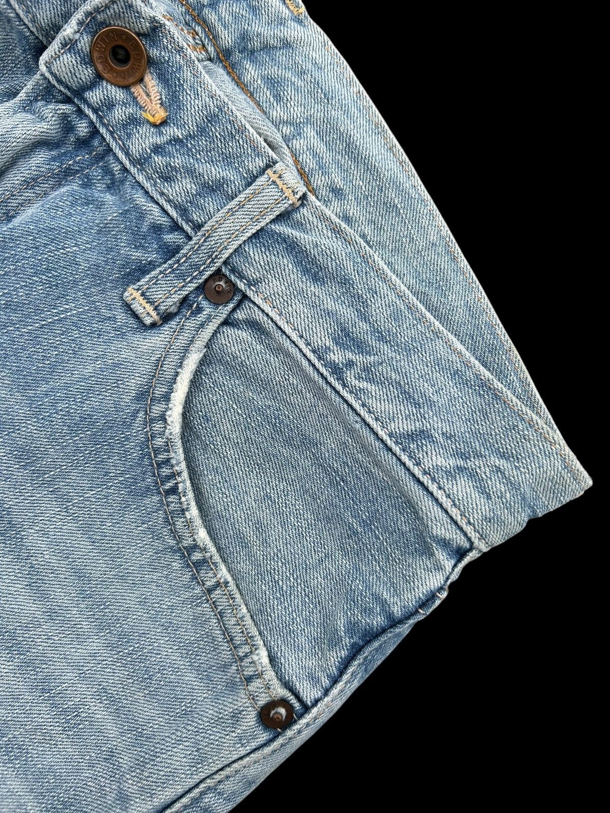 Edwin × If Six Was Nine × Kapital Flare💥Edwin Selvedge Distressed Japanese Punk grunge denim Size US 31 - 8 Thumbnail