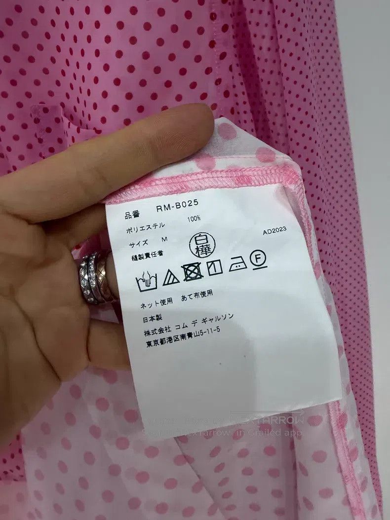 Comme des Garcons Comme Des Garcons Pink Polka Dot Fake Two-Piece Shirt Size M / US 6-8 / IT 42-44 - 6 Thumbnail