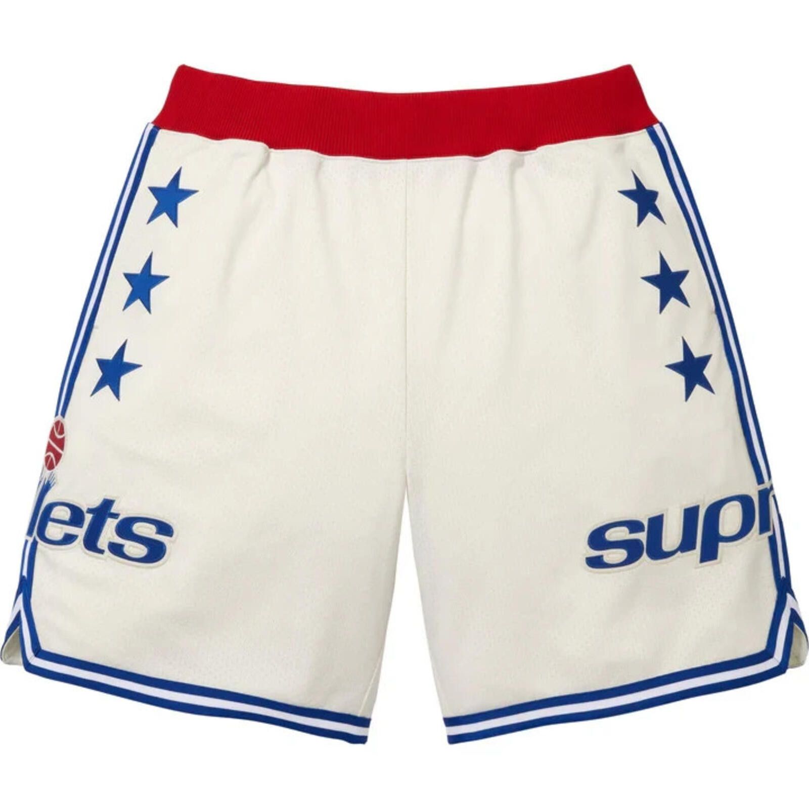Supreme Supreme Mitchell & Ness Team Basketball Shorts White M Size US 32 / EU 48 - 1 Thumbnail