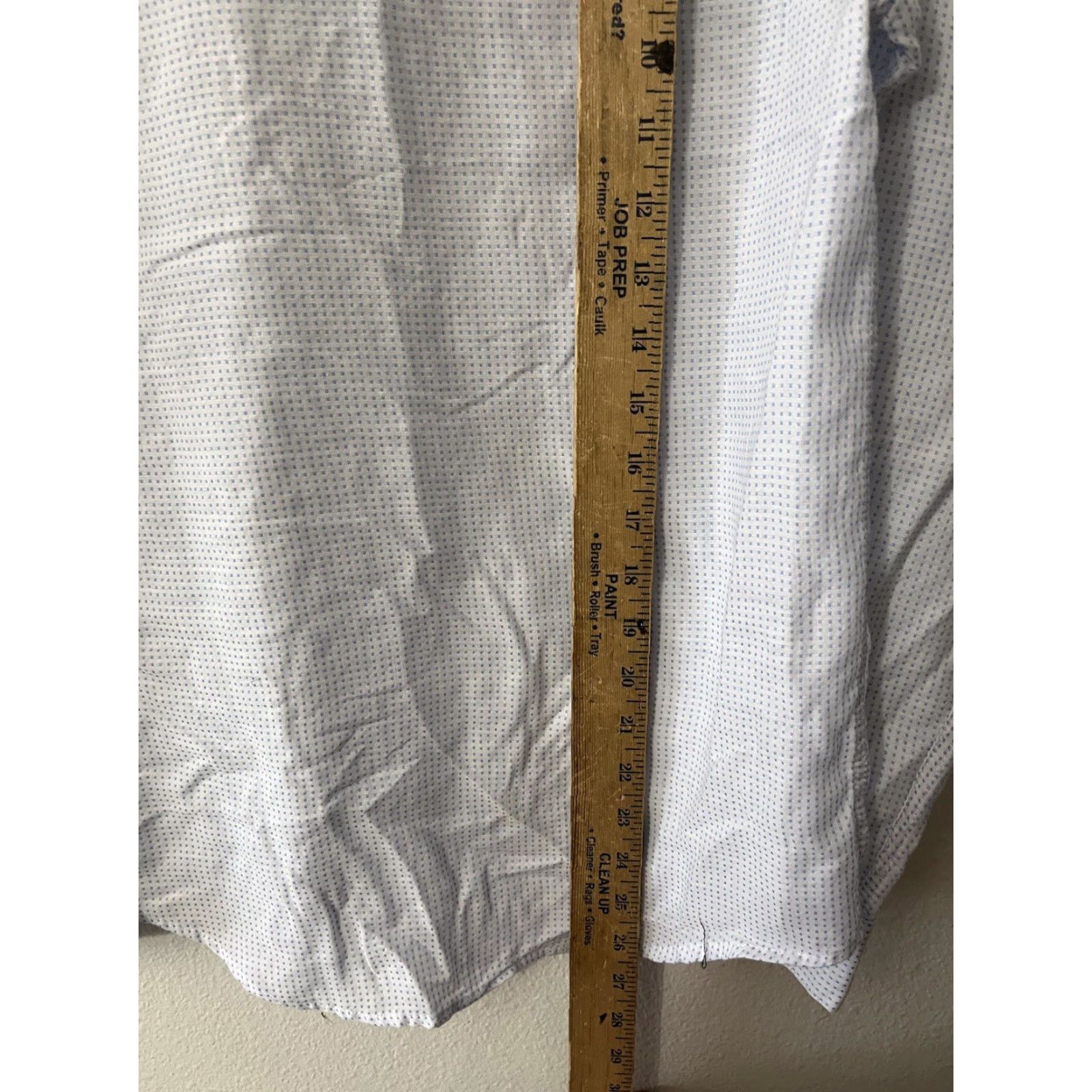Calvin Klein Calvin Klein Shirt Blue Solid Cotton Blend Slim Fit 16 Polka Men Shirt Colorful 16 Mens Dress Shirt Size US L / EU 52-54 / 3 - 4 Thumbnail