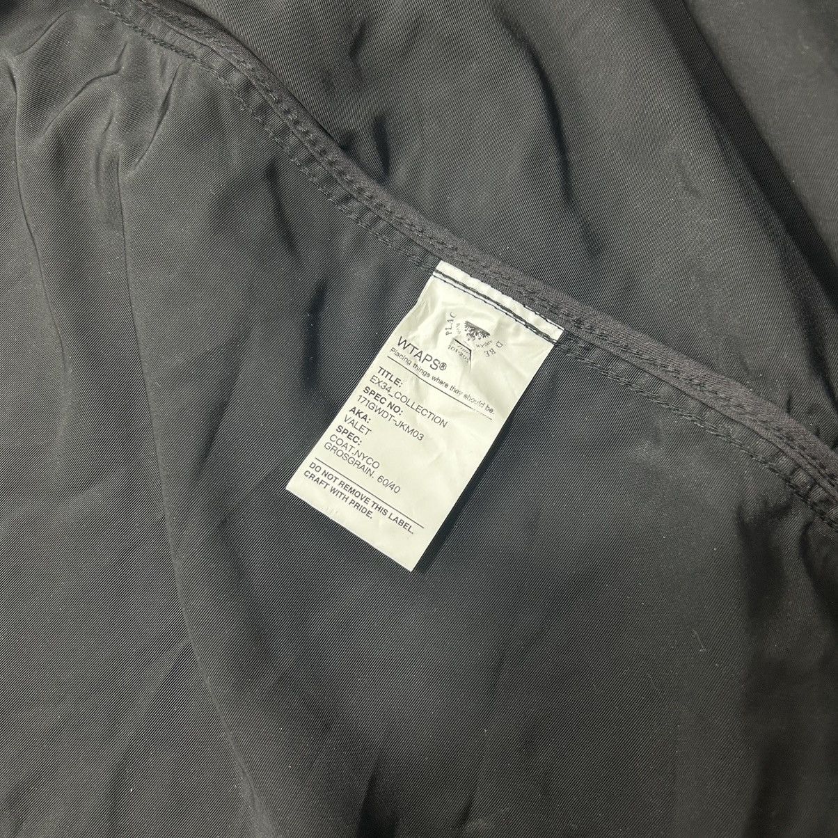 Wtaps Wtaps Nyco Grosgrain Coat Size US S / EU 44-46 / 1 - 8 Thumbnail