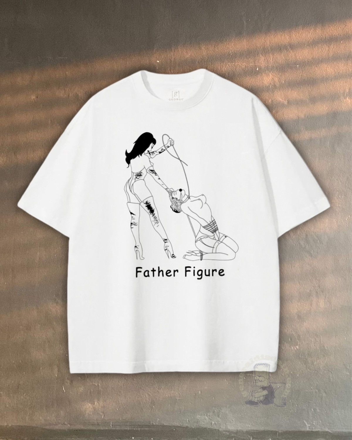 Vintage inspired father figure BDSM tee praying trailer park