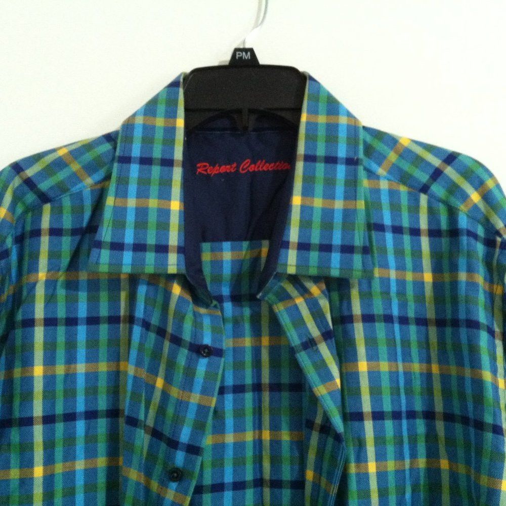 Report Collection REPORT COLLECTION MENS 100%COTTON CASUAL SHIRT SIZE: XXL Size US XXL / EU 58 / 5 - 1 Thumbnail