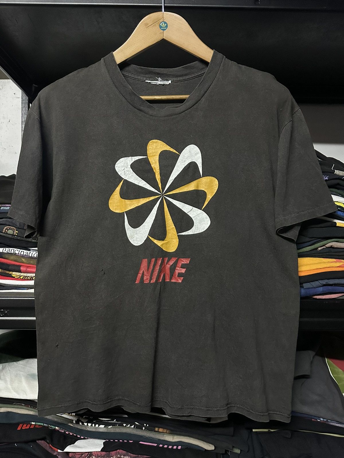 Nike Sportswear Vintage Vintage 80s Nike Pinwheel Boxy Sportwear Faded Tee Grailed