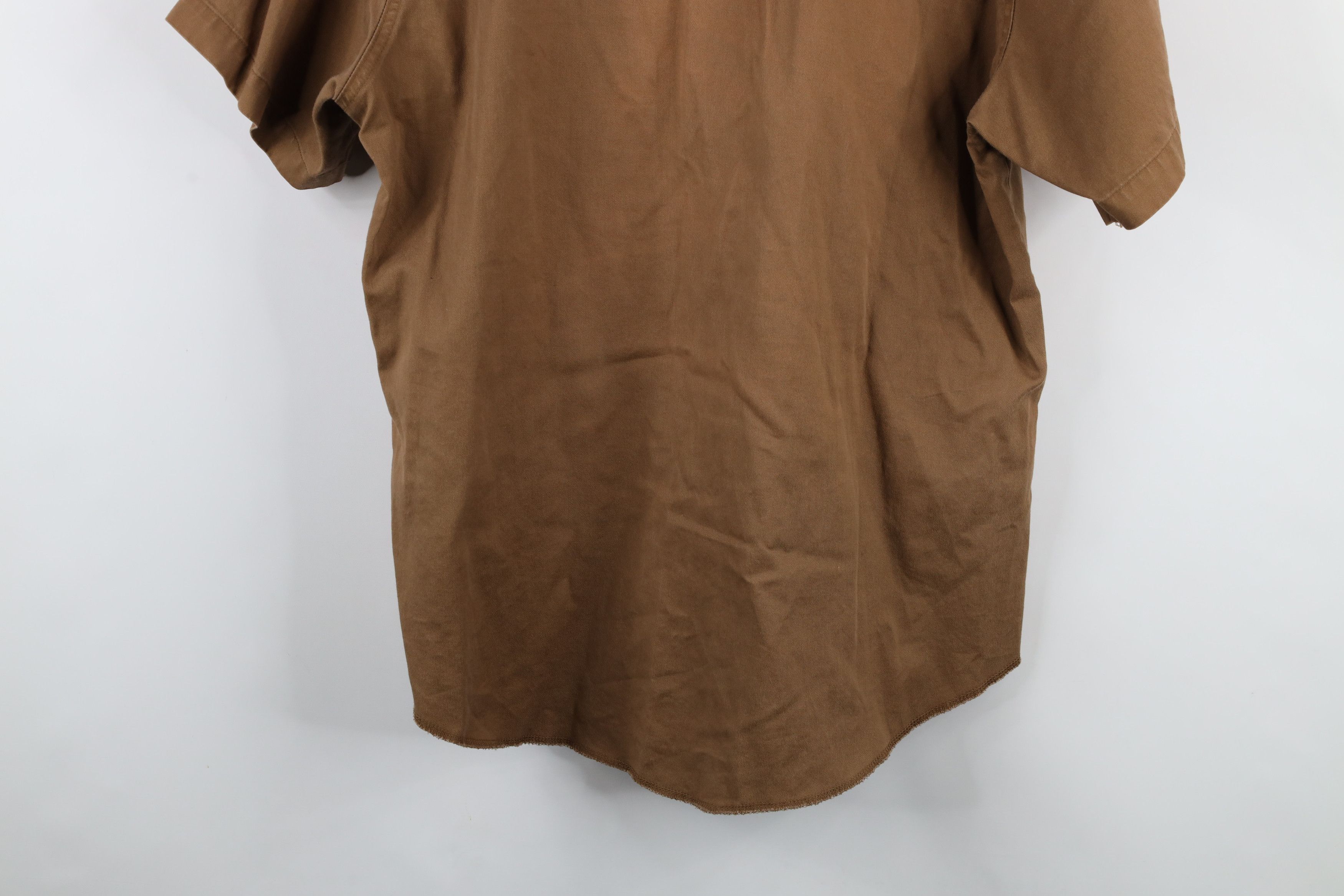 Vintage × Wrangler Vintage 90s Wrangler Western Cowboy Snap Button Shirt Brown Size US L / EU 52-54 / 3 - 14 Thumbnail