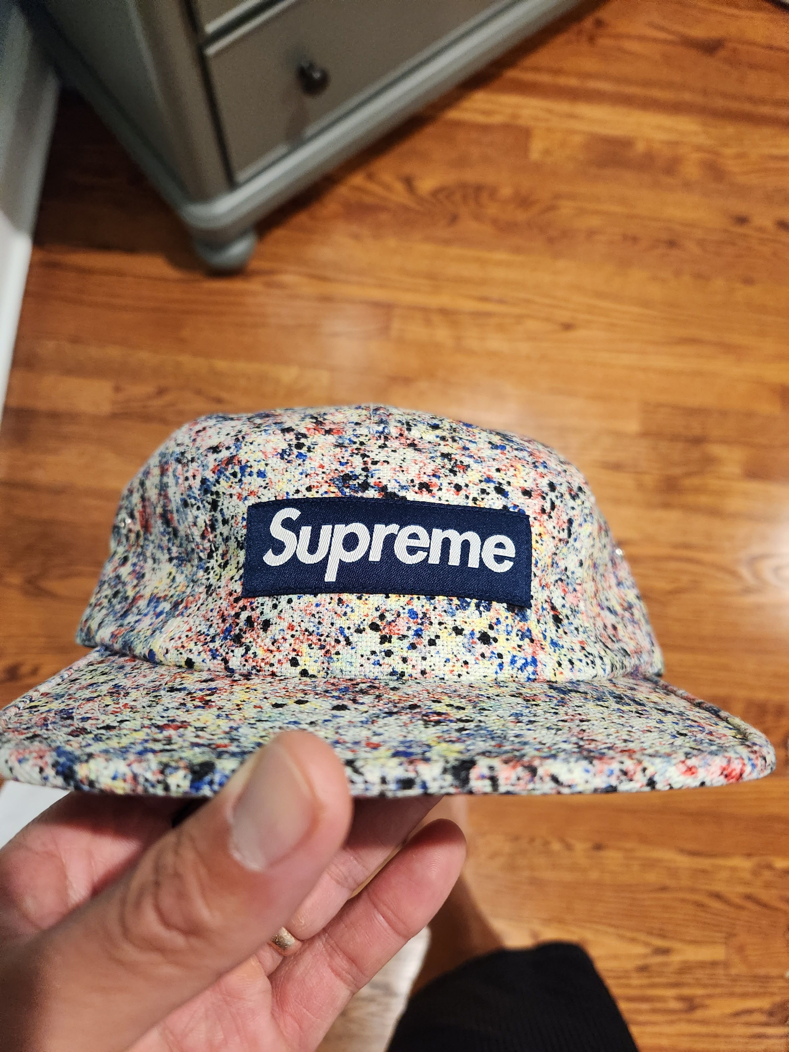 Supreme Supreme liberty Fabrics splatter camp cap | Grailed