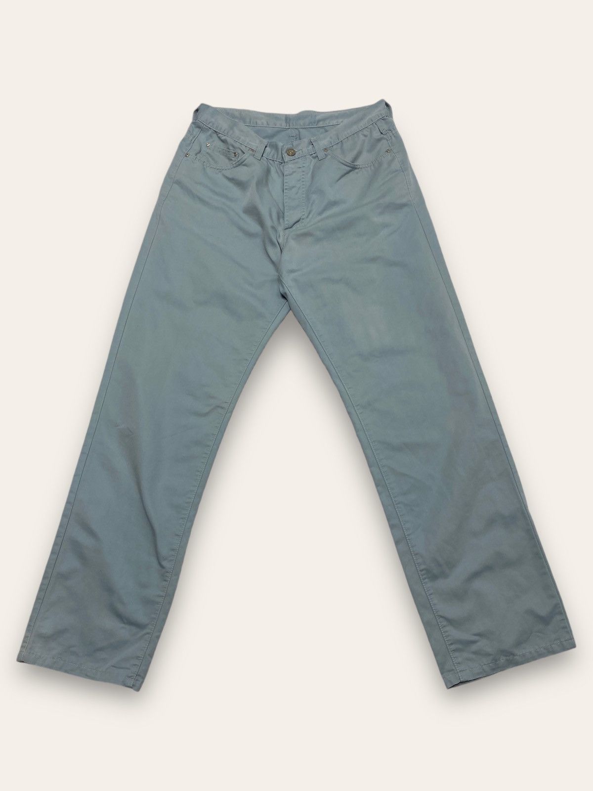 Versace Vintage VERSACE JEANS COUTURE Menthol Colour Pants Y2K Size US 31 - 1 Thumbnail
