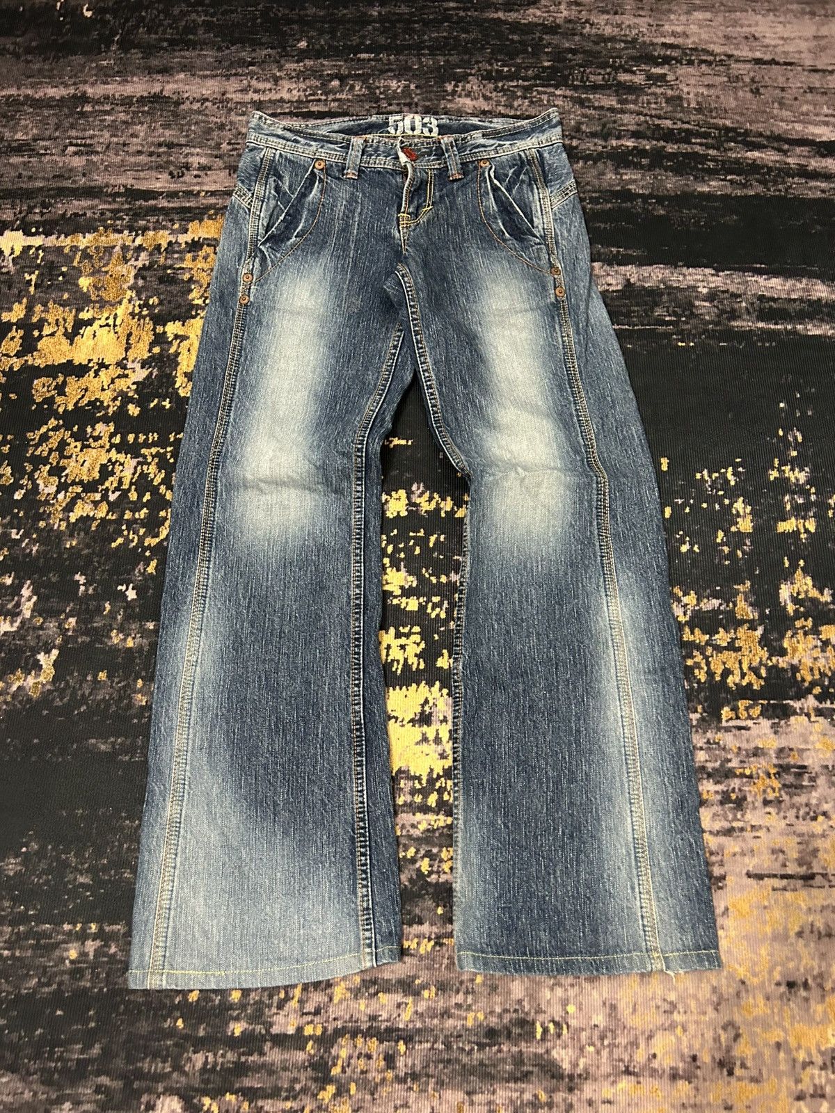 Edwin Vintage Edwin Mud Wash Flare Jeans Size US 28 / EU 44 - 3 Thumbnail