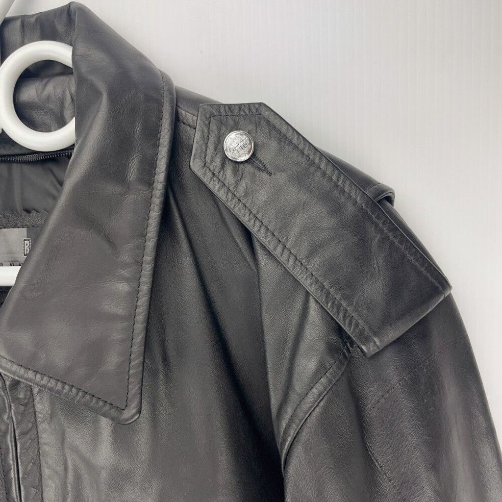 Rudsak RUDSAK Vintage Black Leather Contemporary Bomber Jacket Size US M / EU 48-50 / 2 - 7 Thumbnail