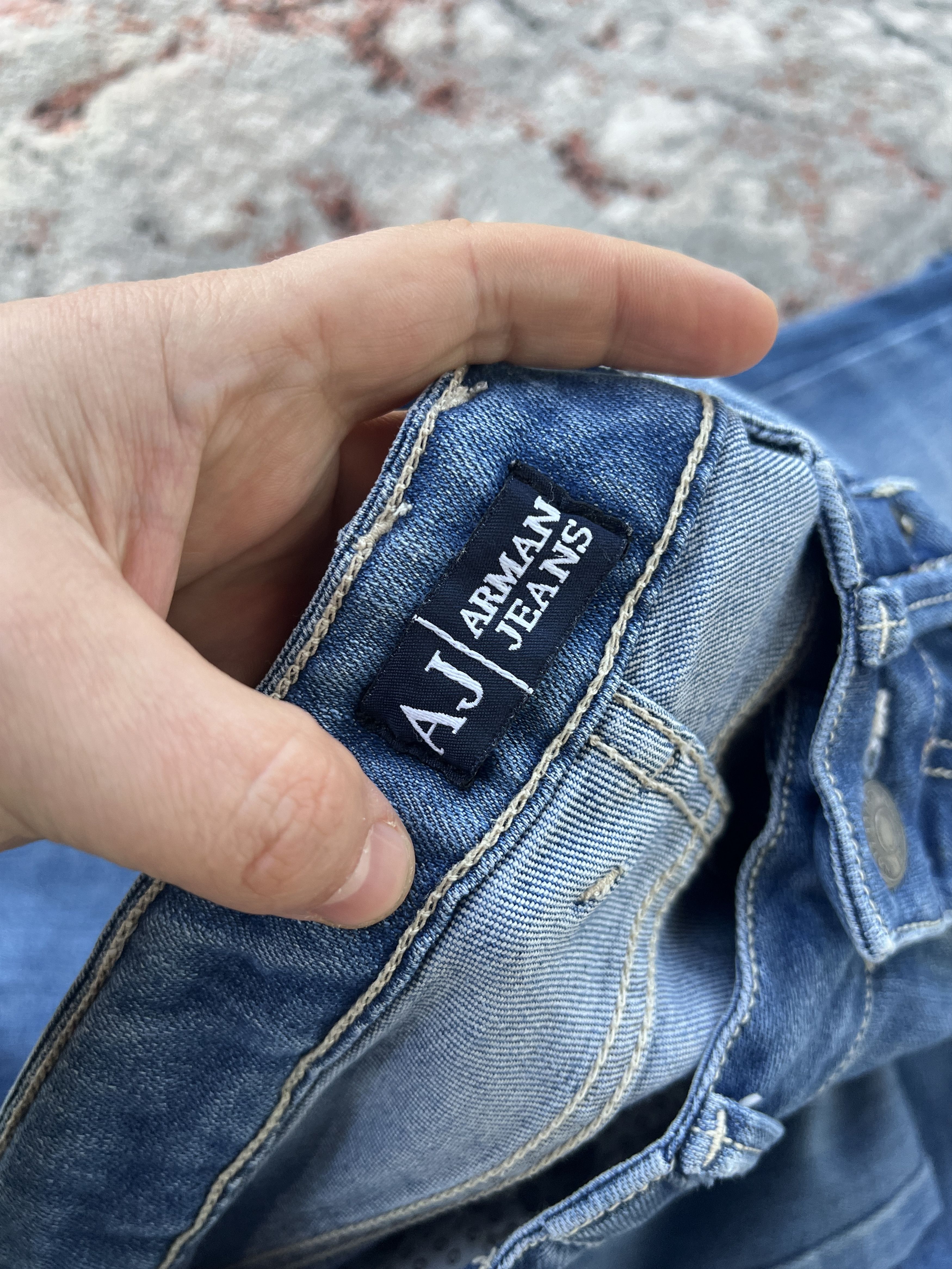 Armani Collezioni Armani Collezioni Jeans Metal Logo Size 31" - 6 Thumbnail