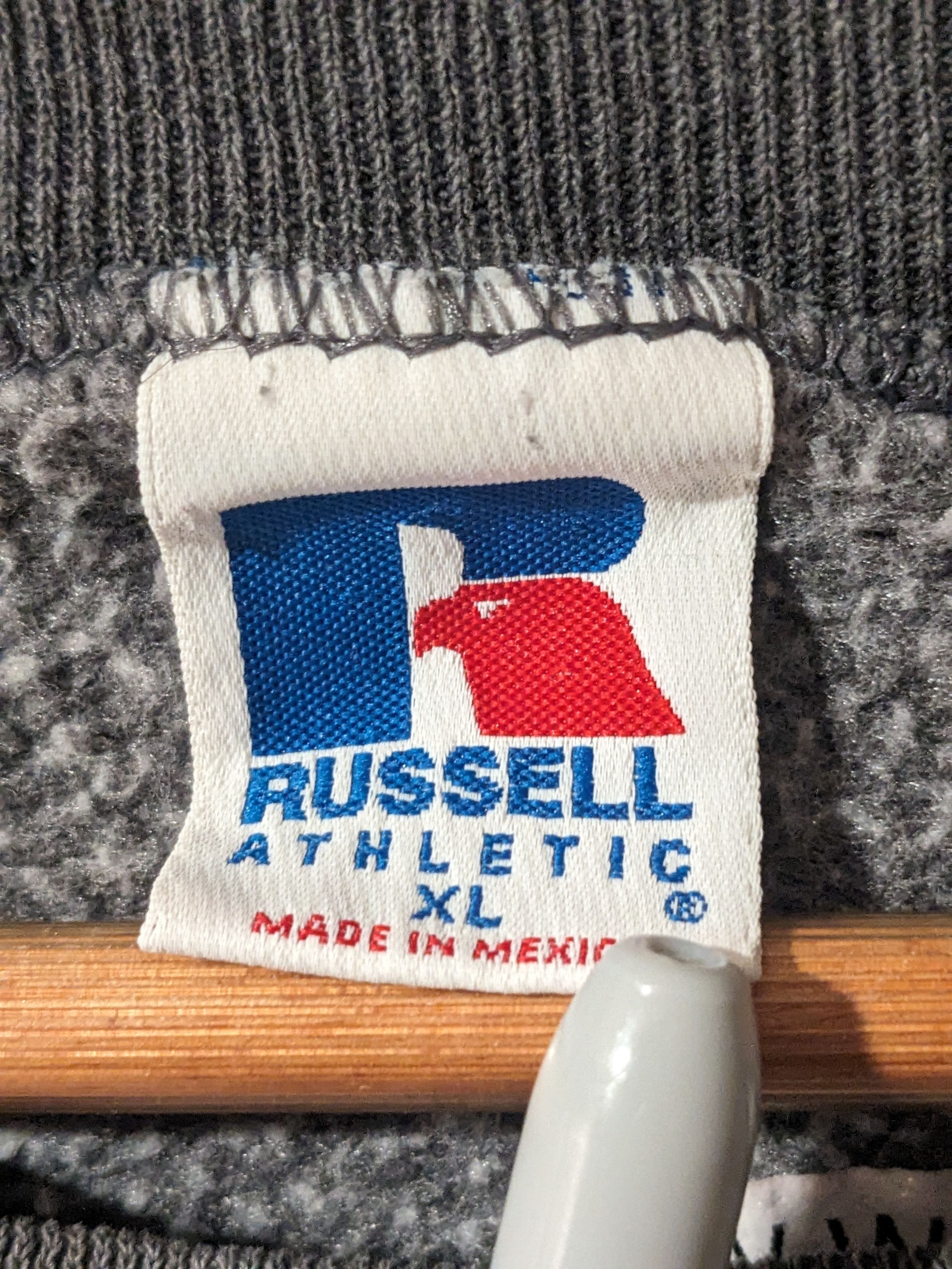 Russell Athletic × Vintage Vintage 90s Russell Athletic Blank Essential Sweatshirt Size US XL / EU 56 / 4 - 2 Thumbnail