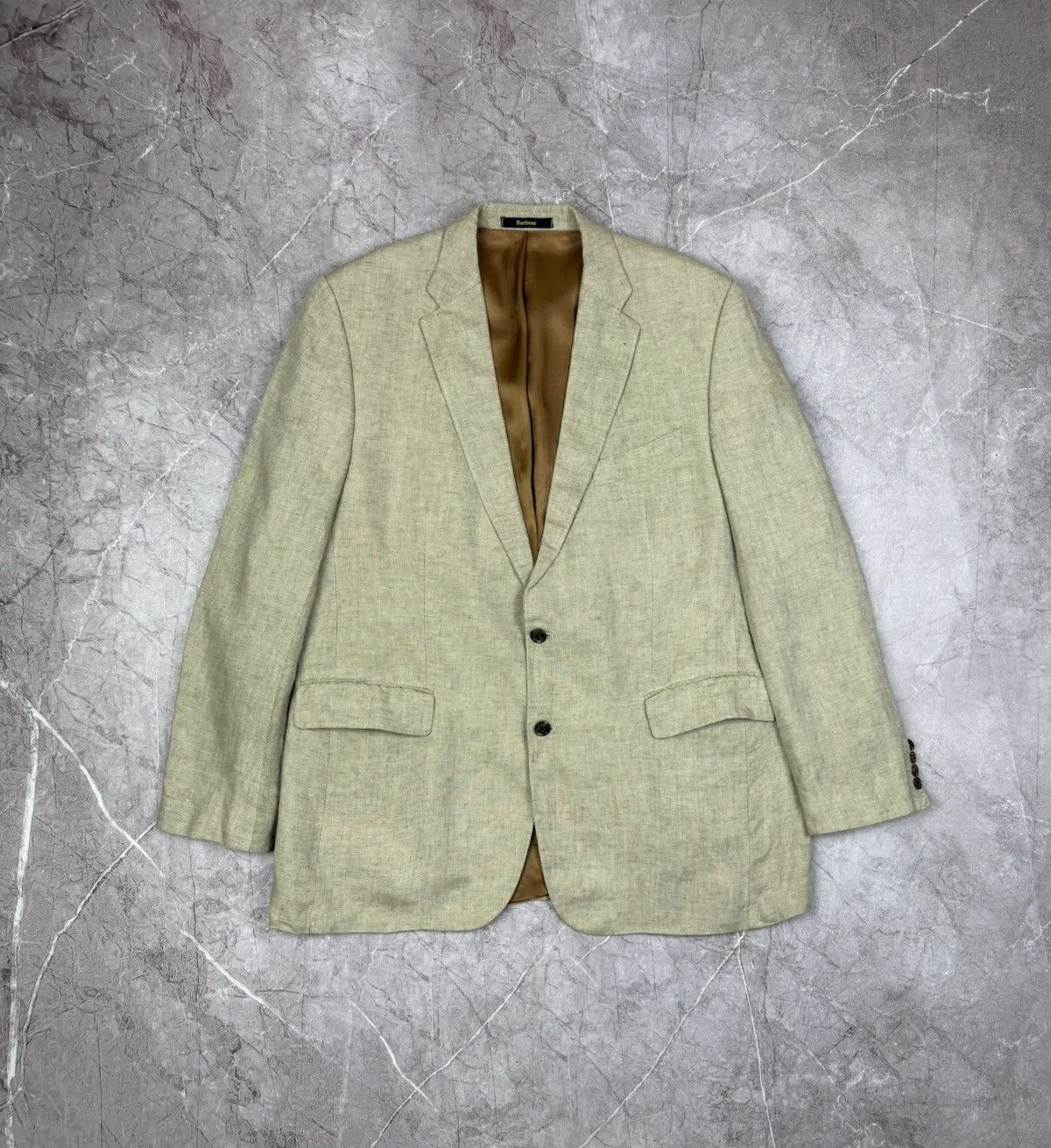 Barbour Luxury Barbour 100% Linen Blazer Jacket Size 58 Size 48R - 1 Thumbnail