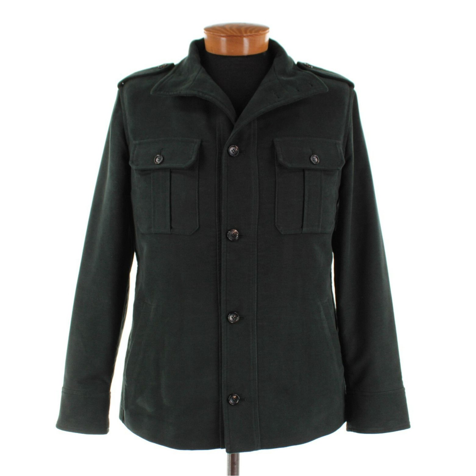 Luciano Barbera Luciano Barbera Jacket Size M US In Green Cotton Size US M / EU 48-50 / 2 - 1 Thumbnail