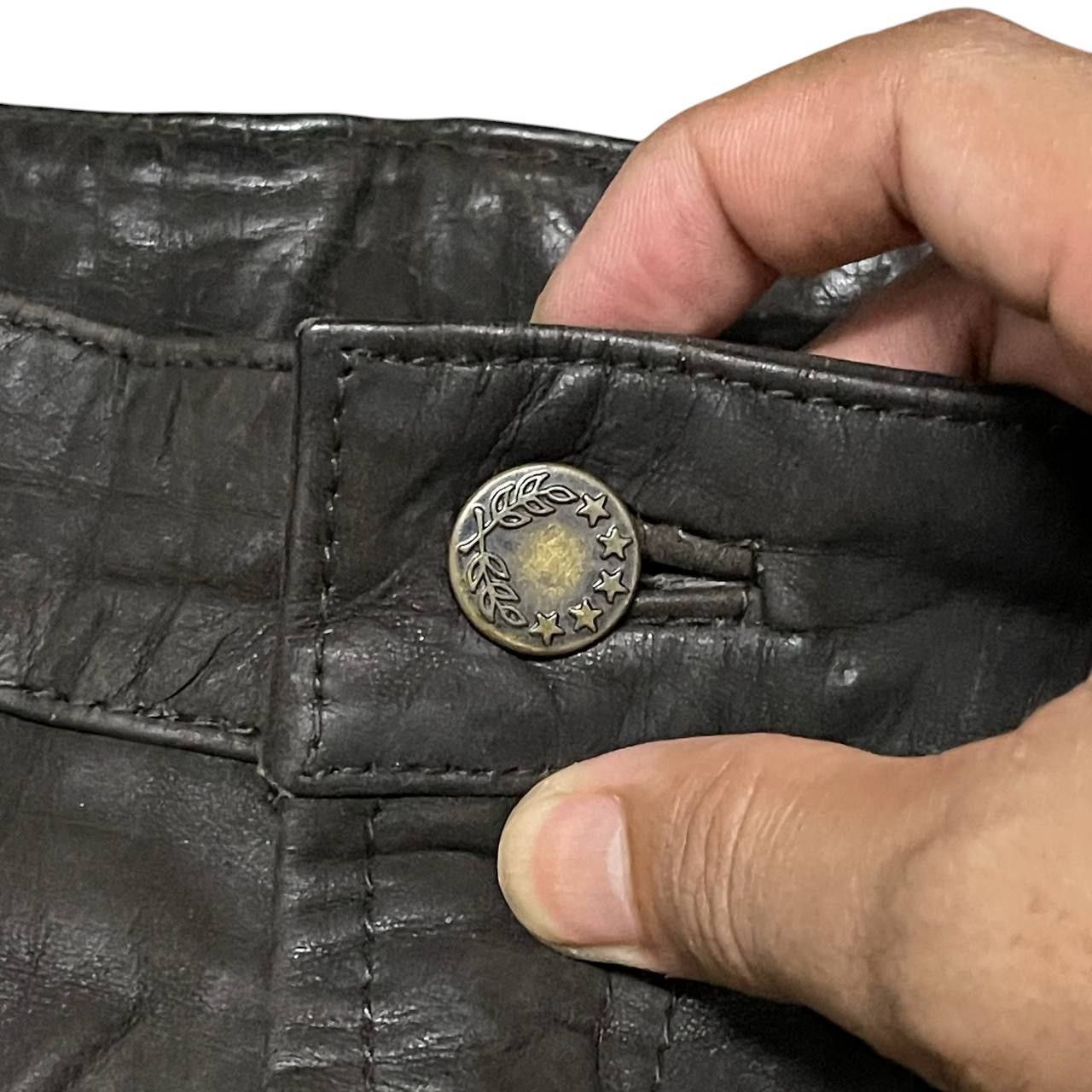 Leather Vintage Hard Leather Stuff Biker Pant Size US 34 / EU 50 - 6 Thumbnail