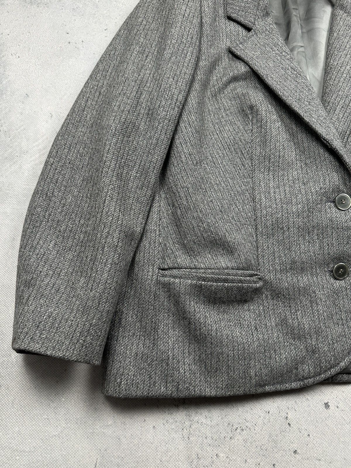 Ermenegildo Zegna Vintage Zegna Wool Blazer Grey Tailored Classic Minimalist Size XL / US 12-14 / IT 48-50 - 7 Thumbnail