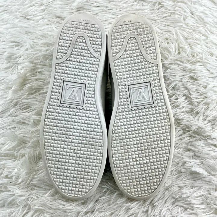 Louis Vuitton Louis Vuitton Stylish White Low-Top Sneakers -2508 Size US 6 / IT 36 - 6 Thumbnail