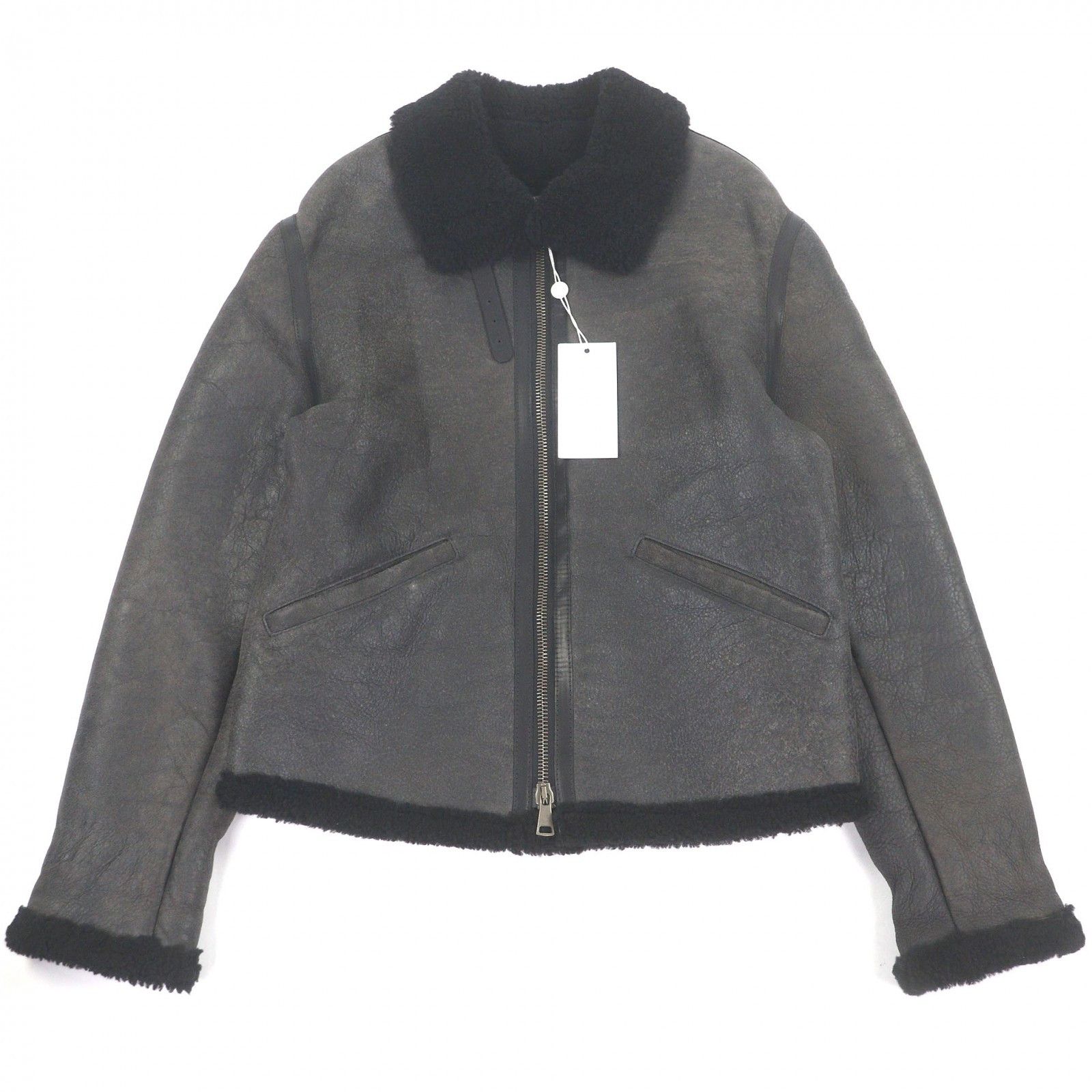 Other Other Alberto Bresci Lamb Leather Flight Jacket Leather Outerwear DUTY FREE for USA Size ONE SIZE - 1 Thumbnail
