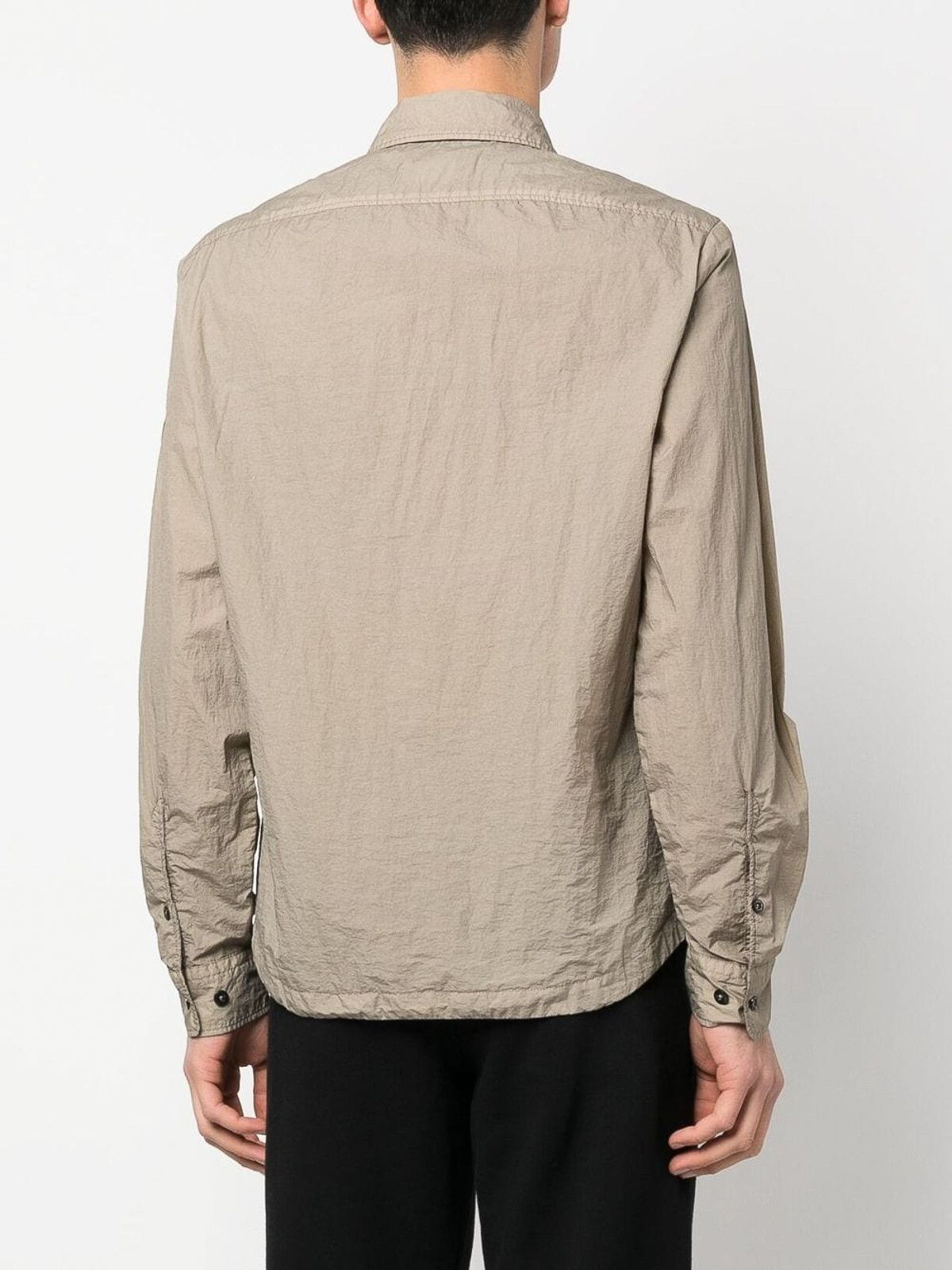 C.P. Company o1y1224 Logo Zipped Hooded Jacket in Beige Size US M / EU 48-50 / 2 - 4 Thumbnail