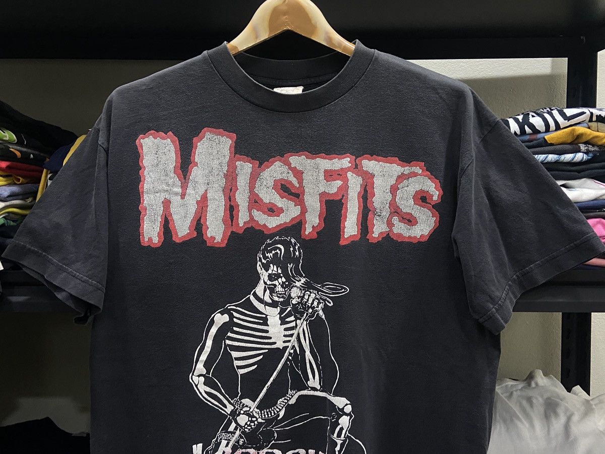 Band Tees × Vintage Vintage 90s Misfits Glenn Danzig Metal Band TOUR T-SHIRT Size US L / EU 52-54 / 3 - 2 Thumbnail