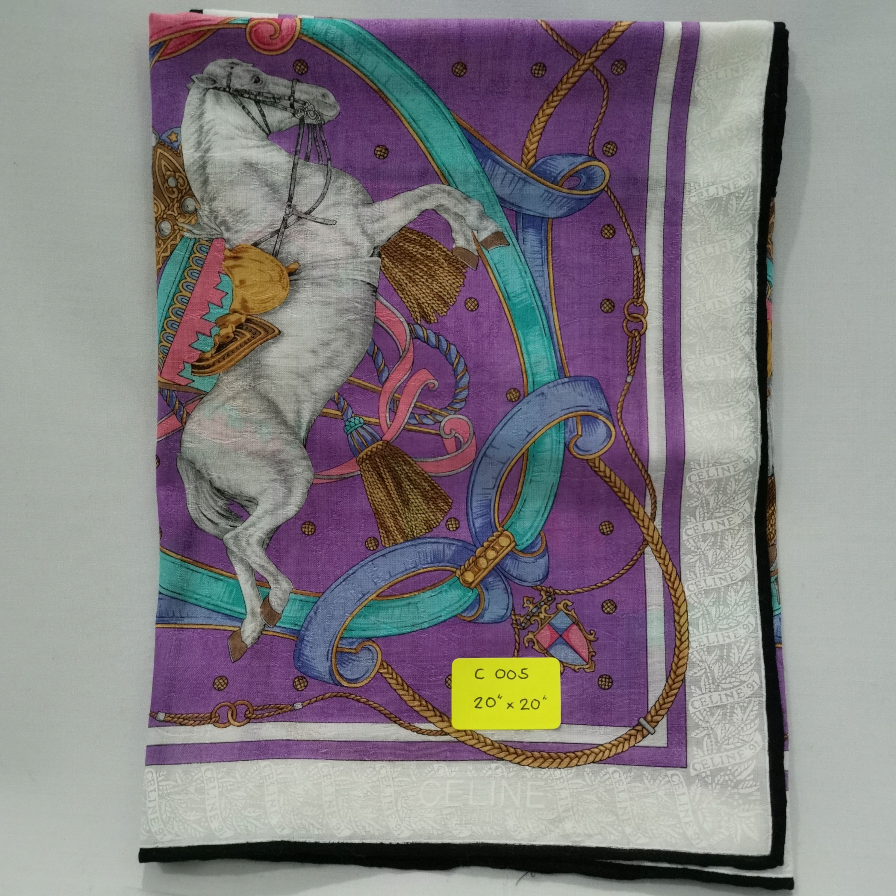 Celine CELINE HANDKERCHIEF/ BANDANA/ SCARF Size ONE SIZE - 4 Thumbnail