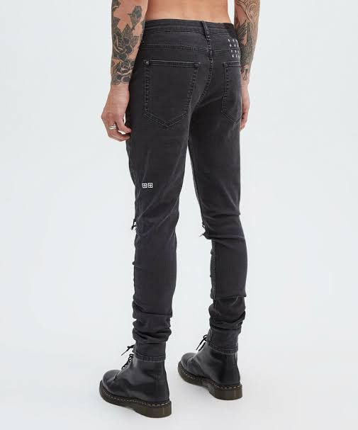 Ksubi van winkle trashed dusted black jeans Size US 32 / EU 48 - 2 Thumbnail
