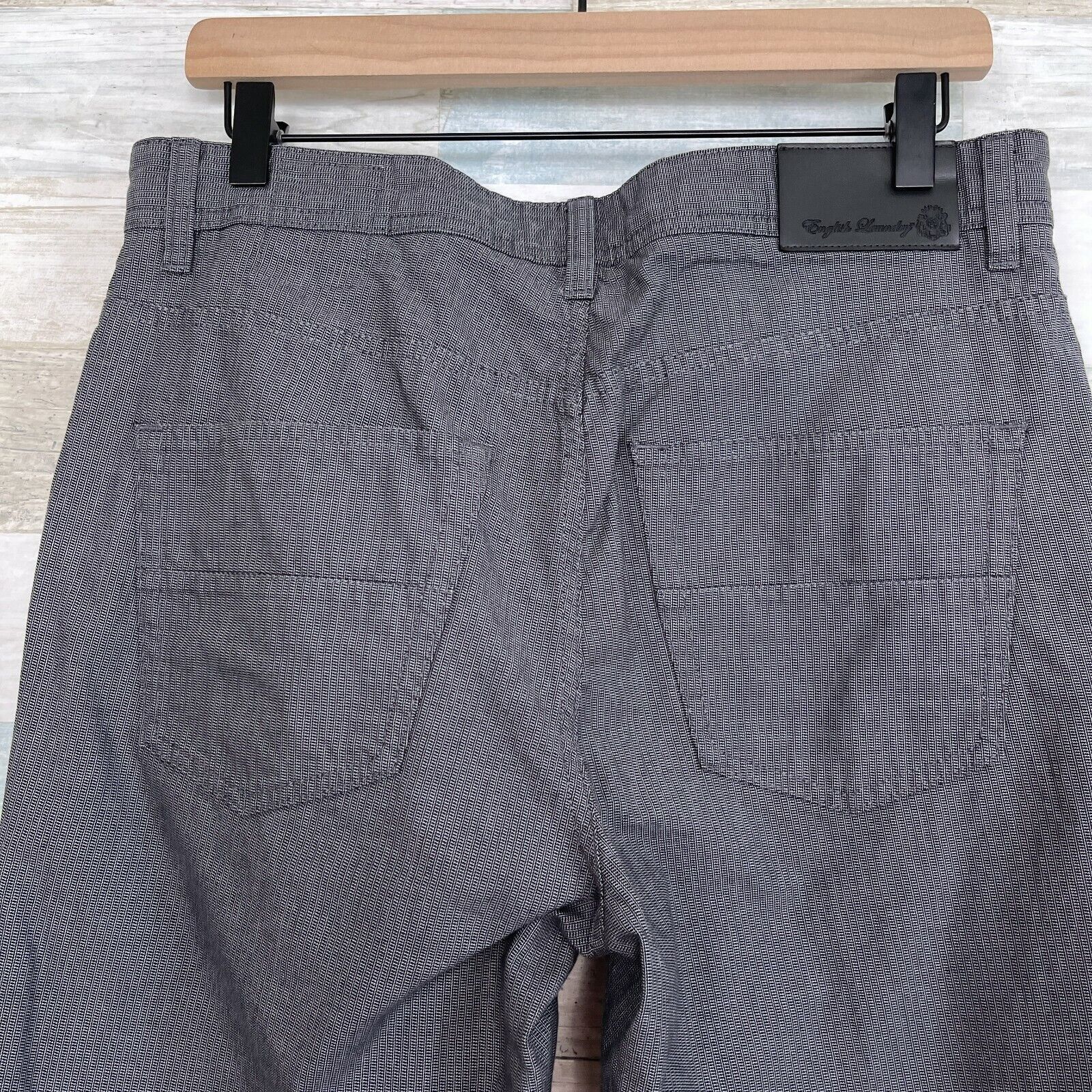 English Laundry English Laundry Walker Pants Gray Patterned 5 Pocket Slim 32 Size US 32 / EU 48 - 5 Thumbnail