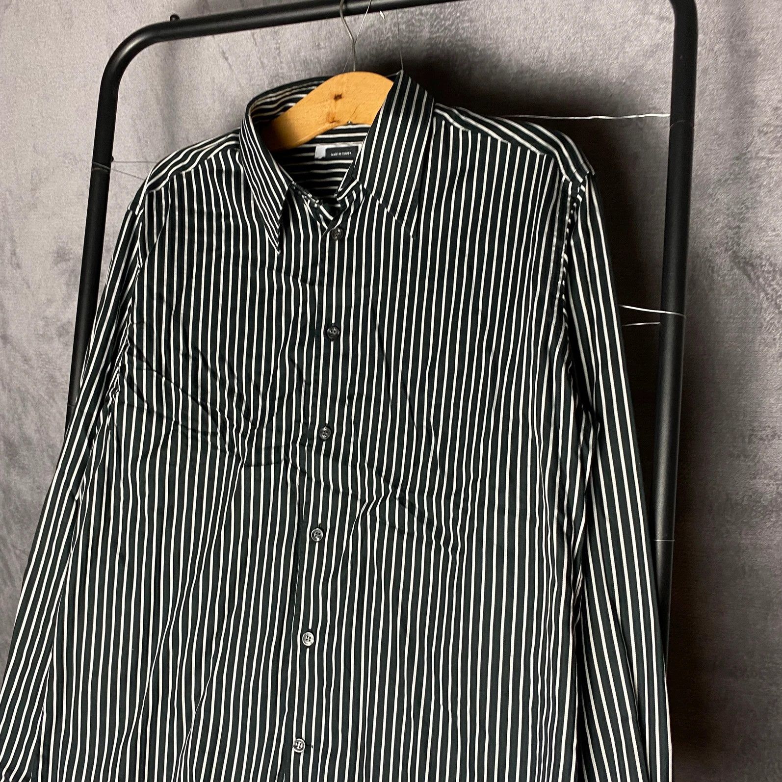 Designer × Versace Versace Collection shirt striped black white classic Size US L / EU 52-54 / 3 - 3 Thumbnail
