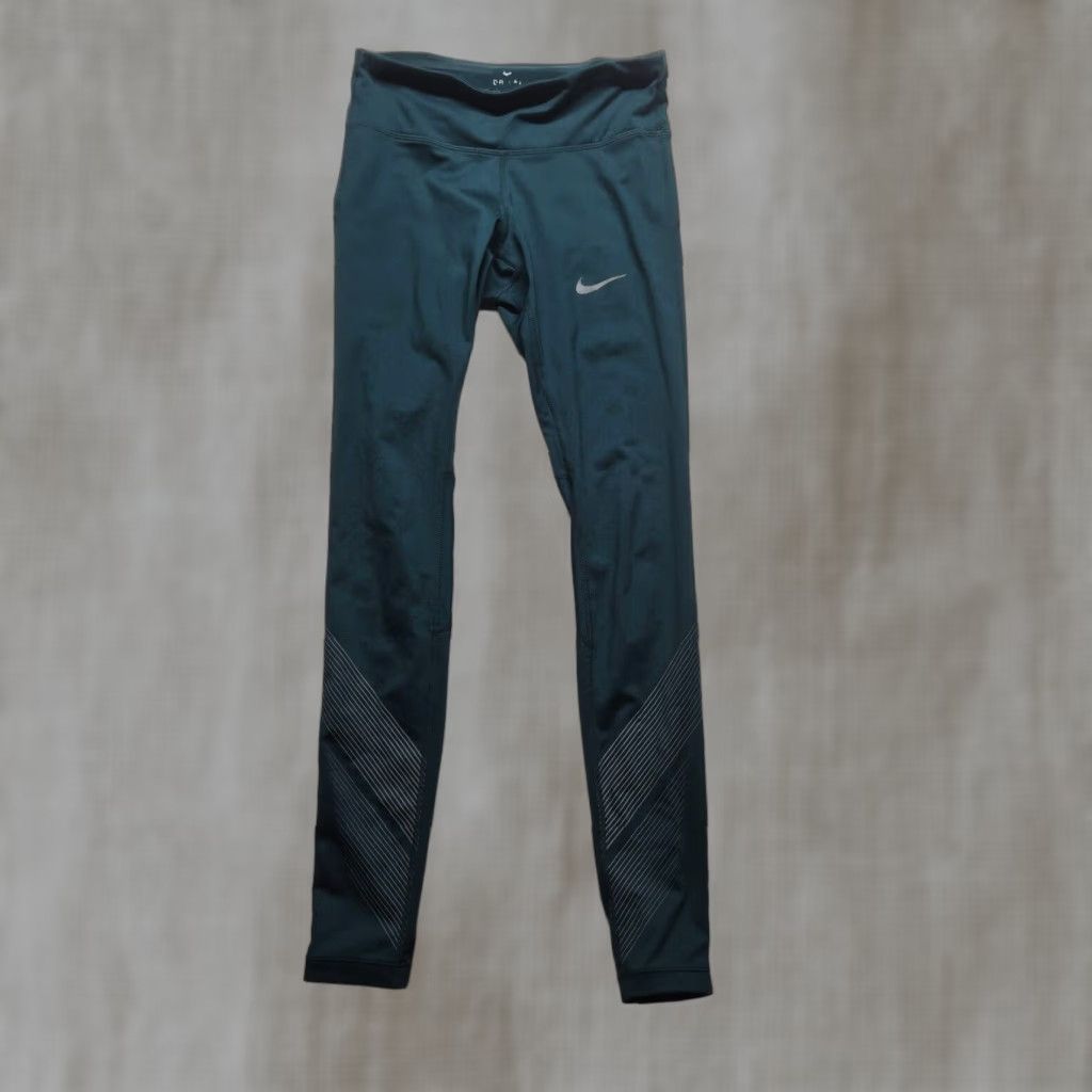 Nike Nike Capri Leggings Yoga Pants Green Stretch Dri-Fit Adult Womens XS Extra Small Size 26" / US 2 / IT 38 - 1 Thumbnail