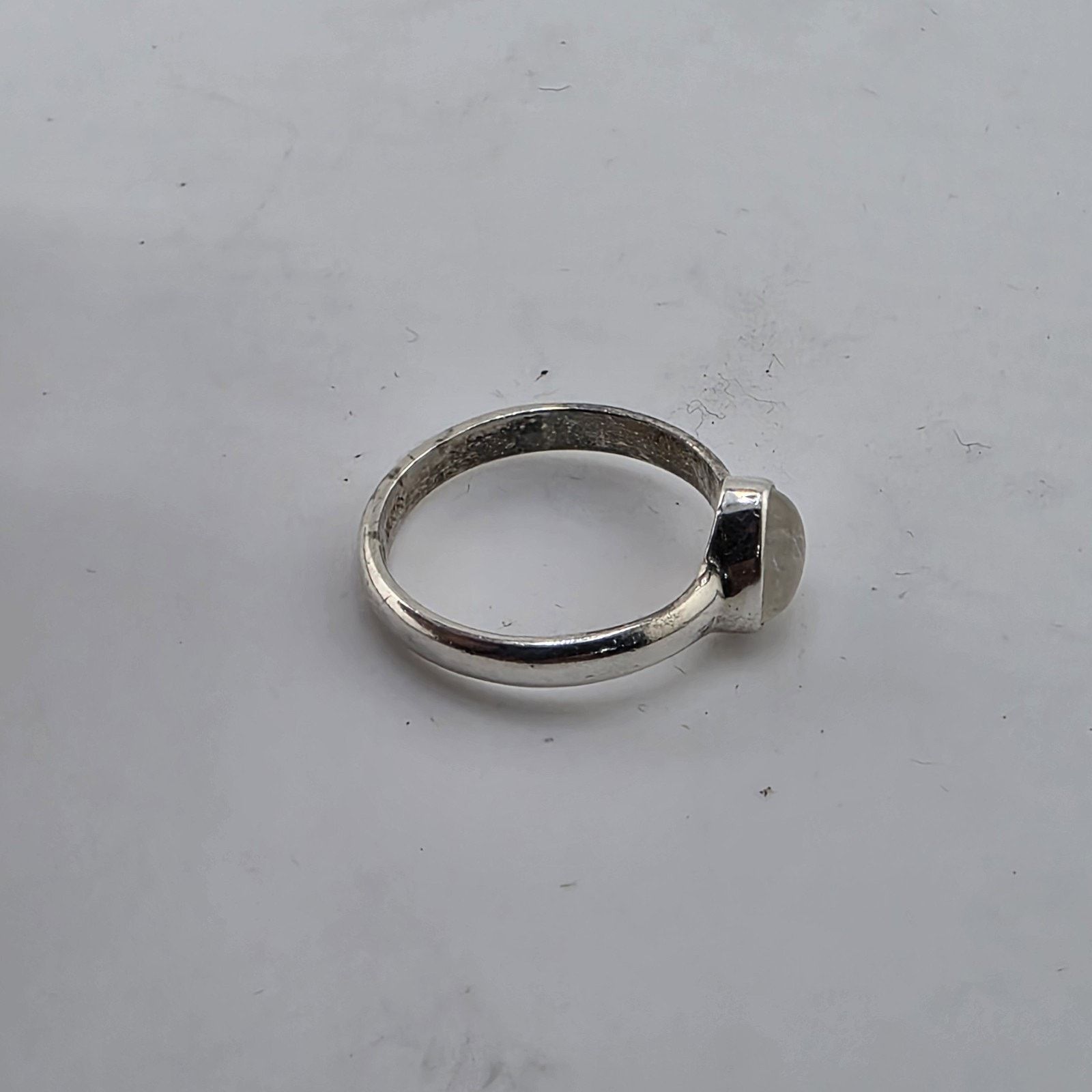 Other Sterling Silver Moonstone Ring 10 Teardrop Natural Stone Size ONE SIZE - 6 Thumbnail