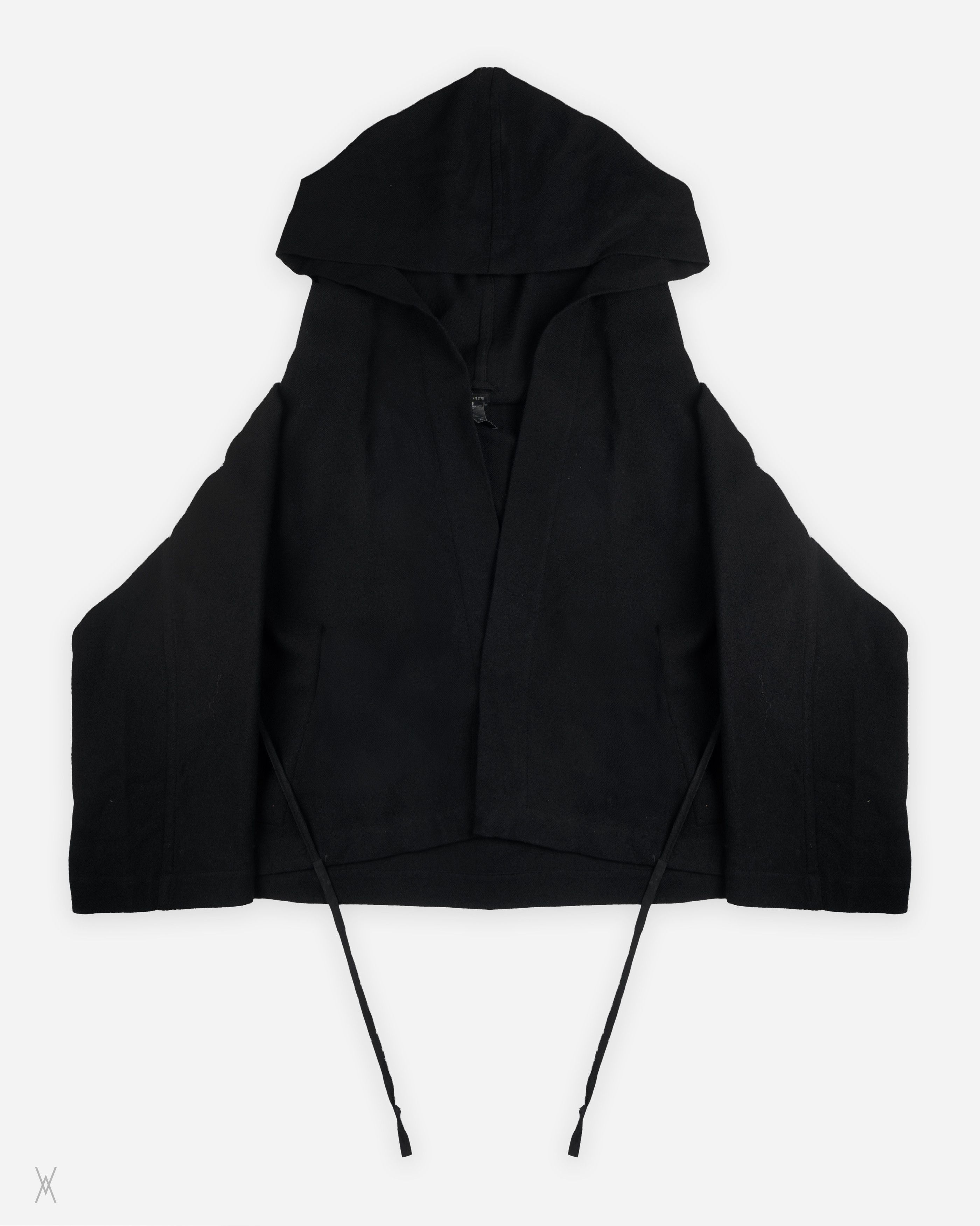 Ann Demeulemeester Ann Demeulemeester Hooded Wool Poncho Jacket Size US S / EU 44-46 / 1 - 3 Thumbnail