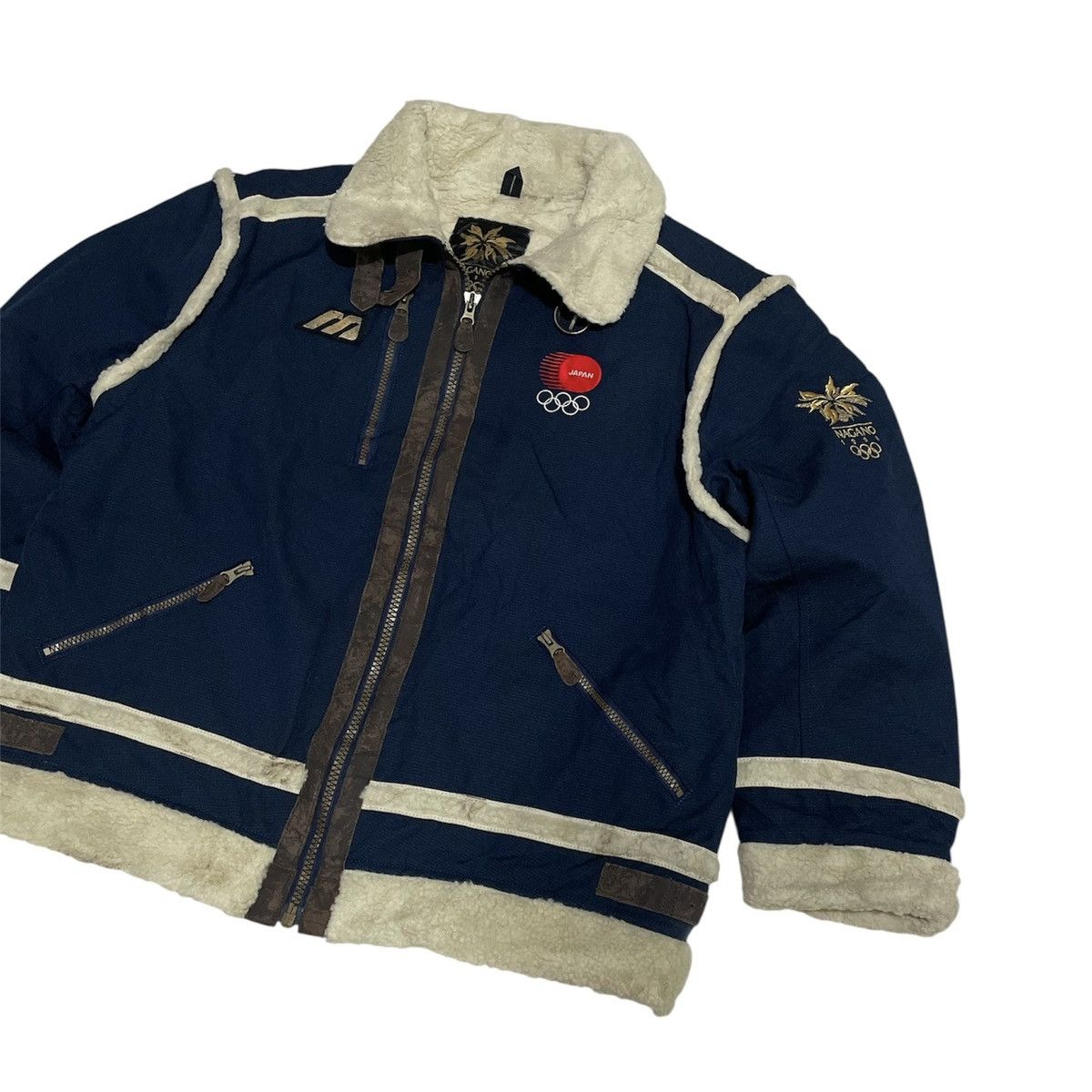 Mizuno Vintage 1998 Mizuno Nagano Olympic Sherpa Jacket Size US L / EU 52-54 / 3 - 3 Thumbnail
