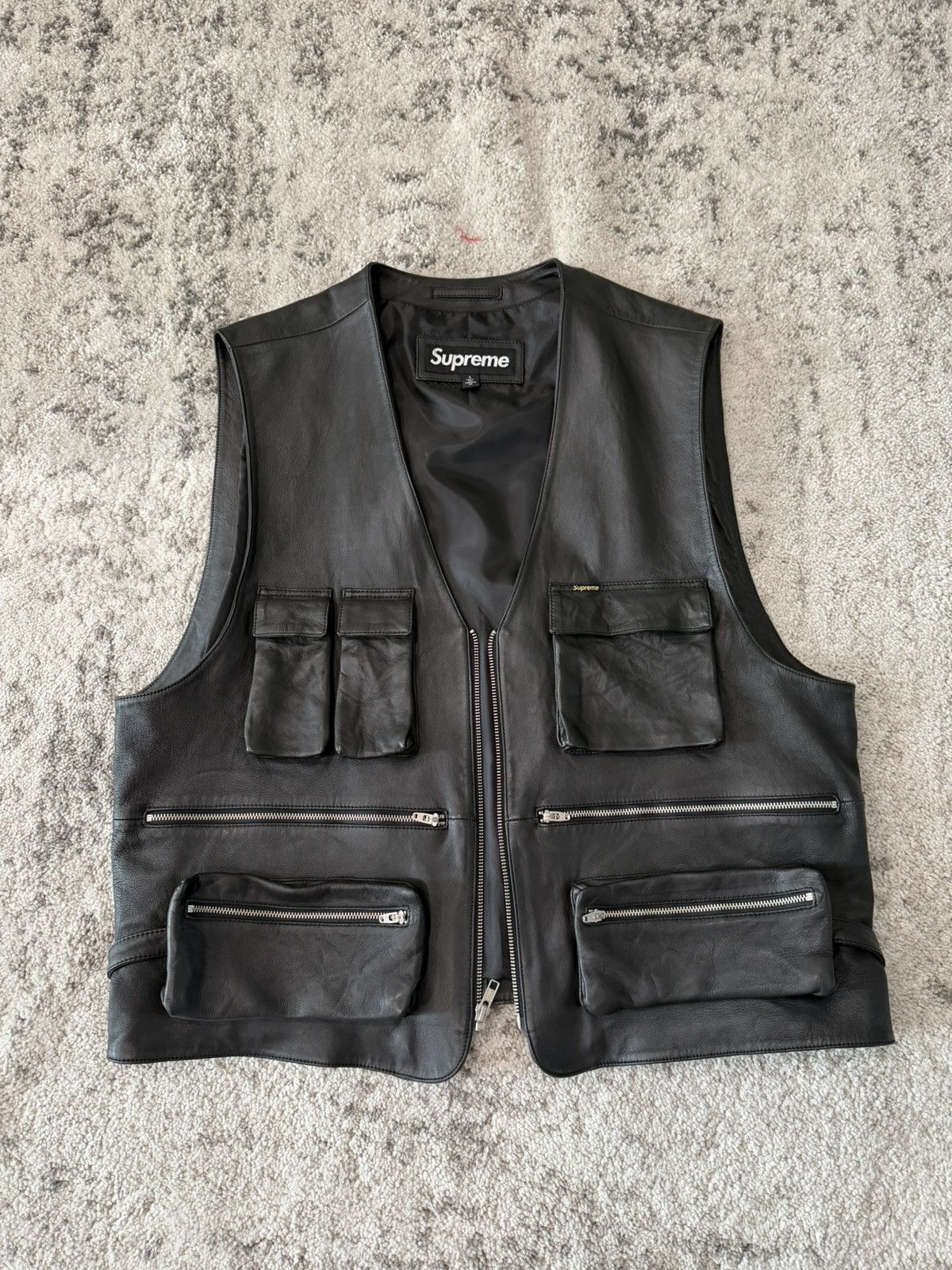 トップス Supreme Toy Machine Faux Leather Vest L Supreme/Toy Machine Faux Leather Vest | Supreme 24ss