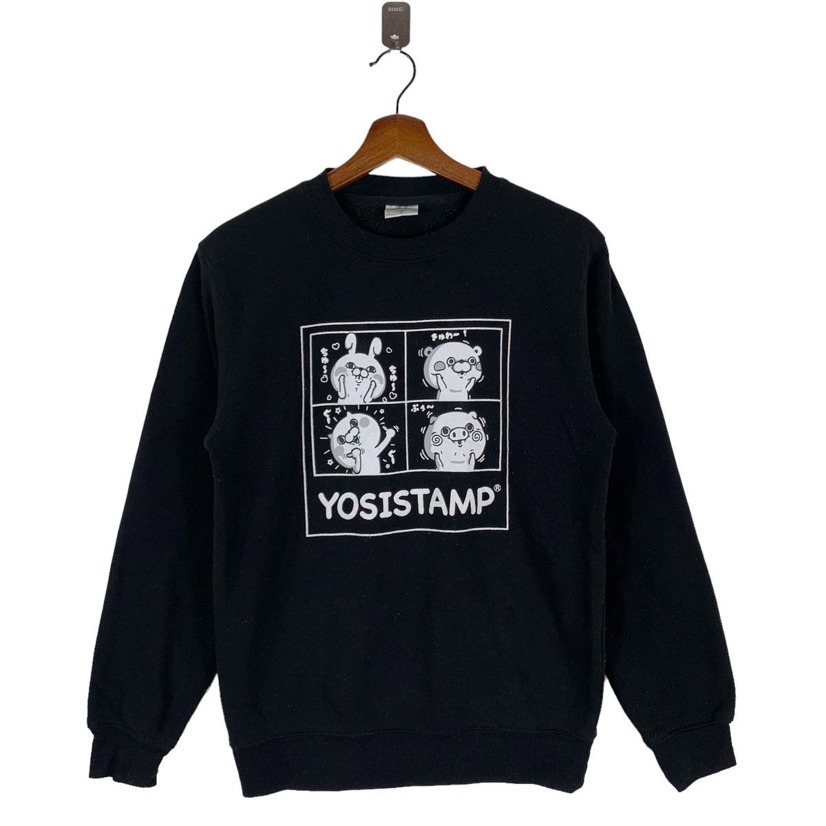 Vintage Yosistamp Cartoon Stickers And Emoji Crewneck