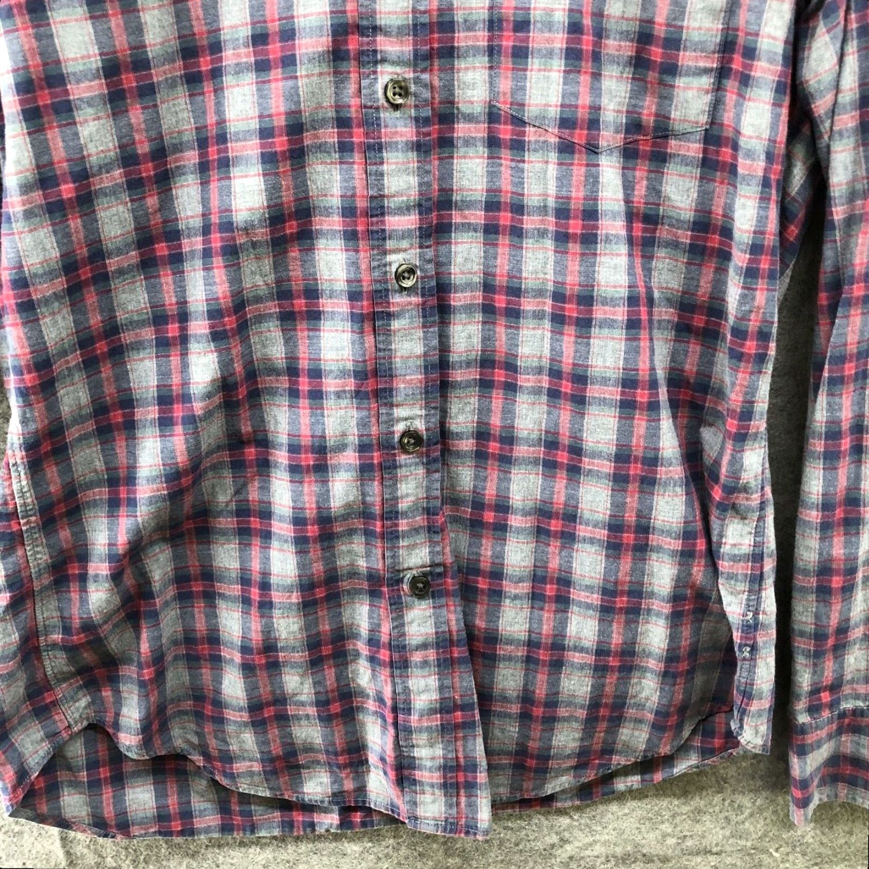 J.Crew J. Crew Mens Shirt Extra Large XL Navy Red Plaid Cotton Size US S / EU 44-46 / 1 - 4 Thumbnail