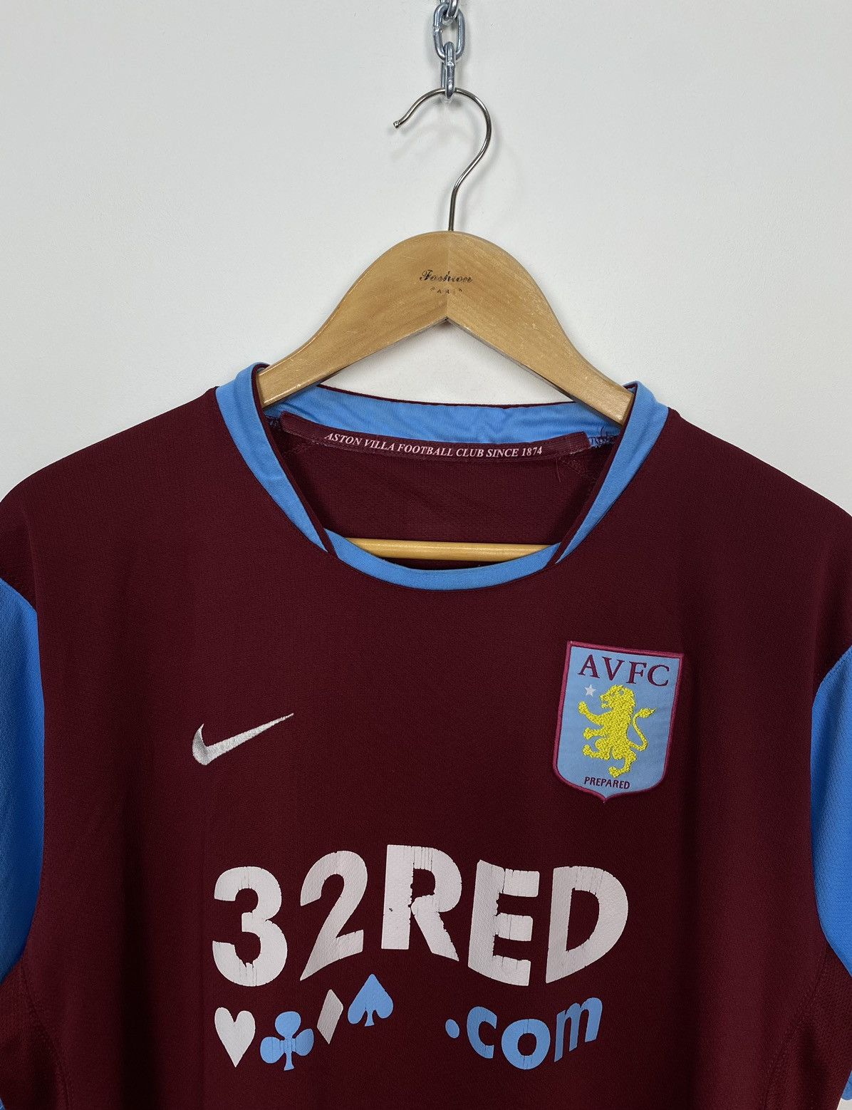 Nike Aston Villa Nike Men’s L shirt Home Jersey Kit - 2007-2008 Size US L / EU 52-54 / 3 - 2 Thumbnail