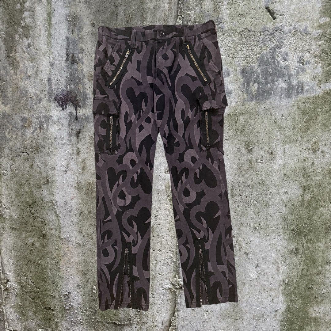 Number (N)ine AW05 Number (N)ine Tribal Camo Cargo Pants Size US 32 / EU 48 - 1 Thumbnail