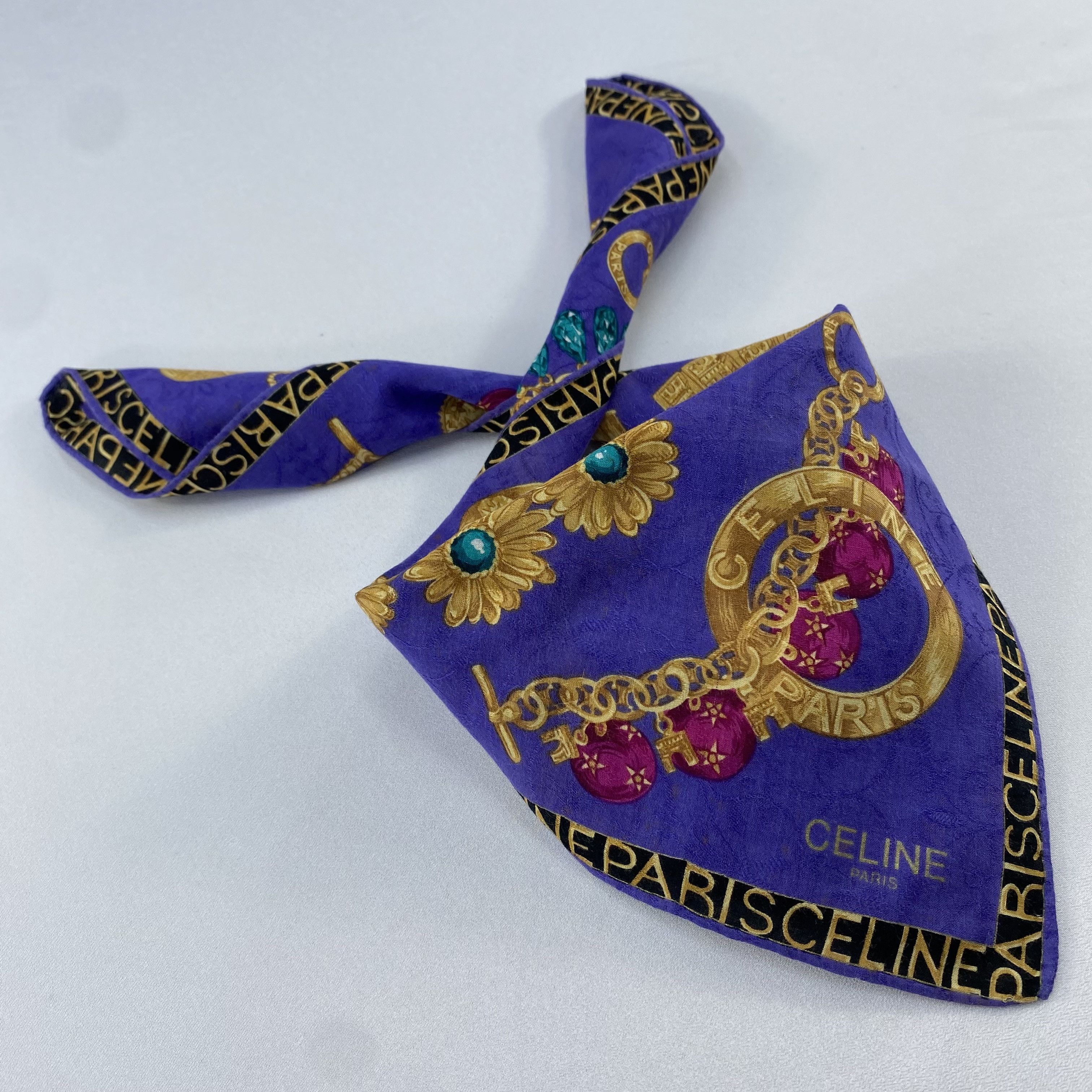 Celine Celine Handkerchief / Bandana / Neckerchief C897 Size ONE SIZE - 2 Thumbnail
