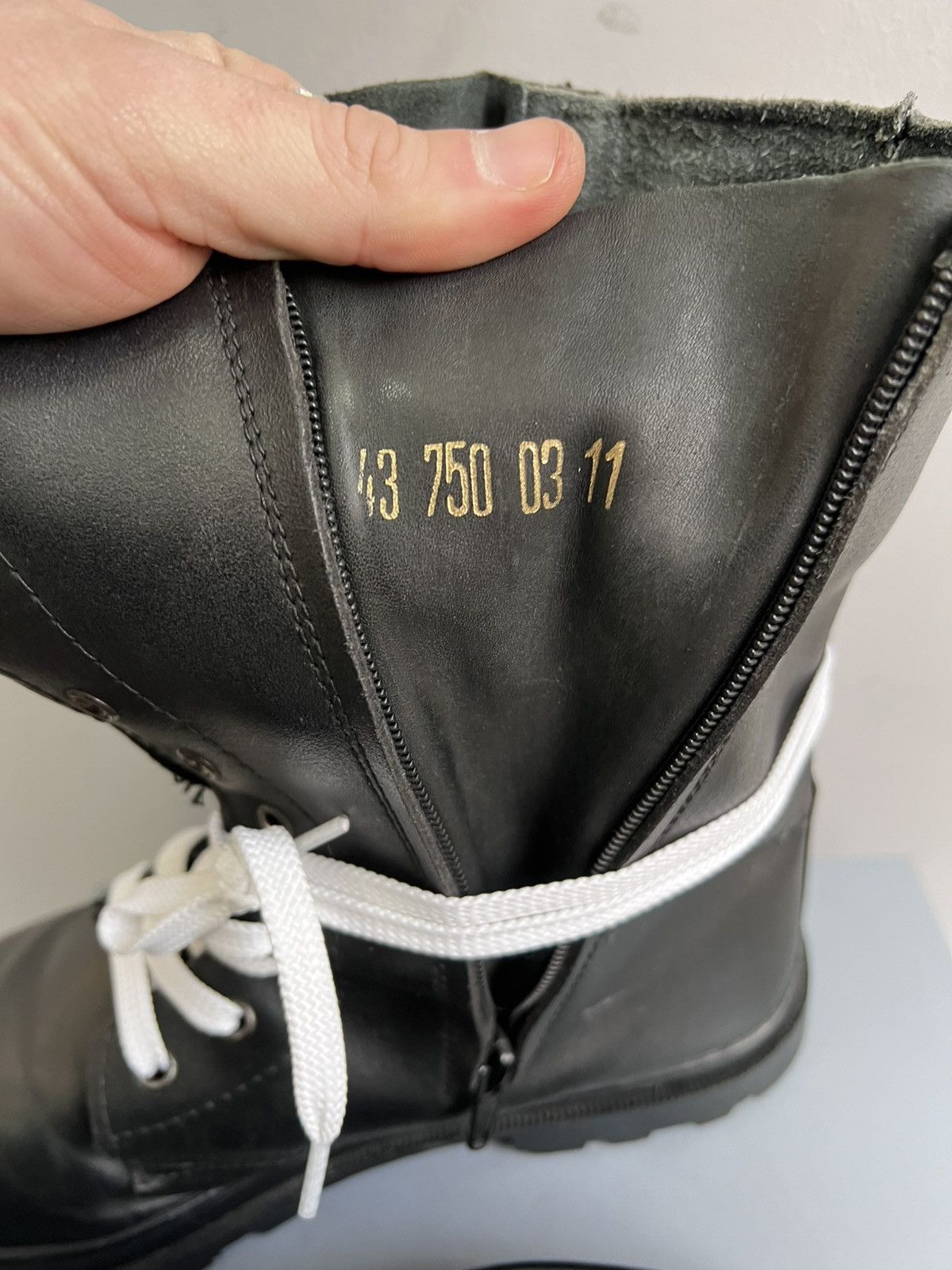 Other Black 90s Yeezy style Military Combat Zip Ankle Boots Size US 10 / EU 43 - 8 Thumbnail