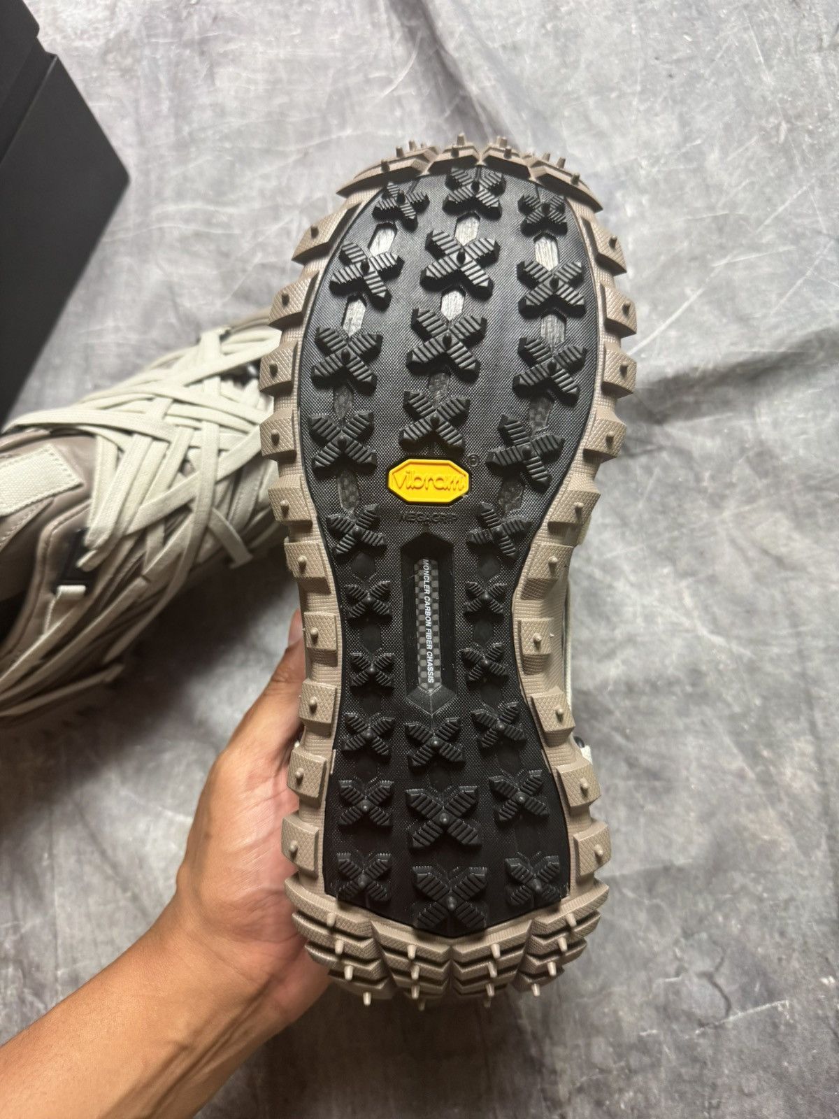 Moncler × Rick Owens Rick Owens Moncler Megalace Trail Grip Sneakers in Dust Size US 8 / EU 41 - 5 Thumbnail