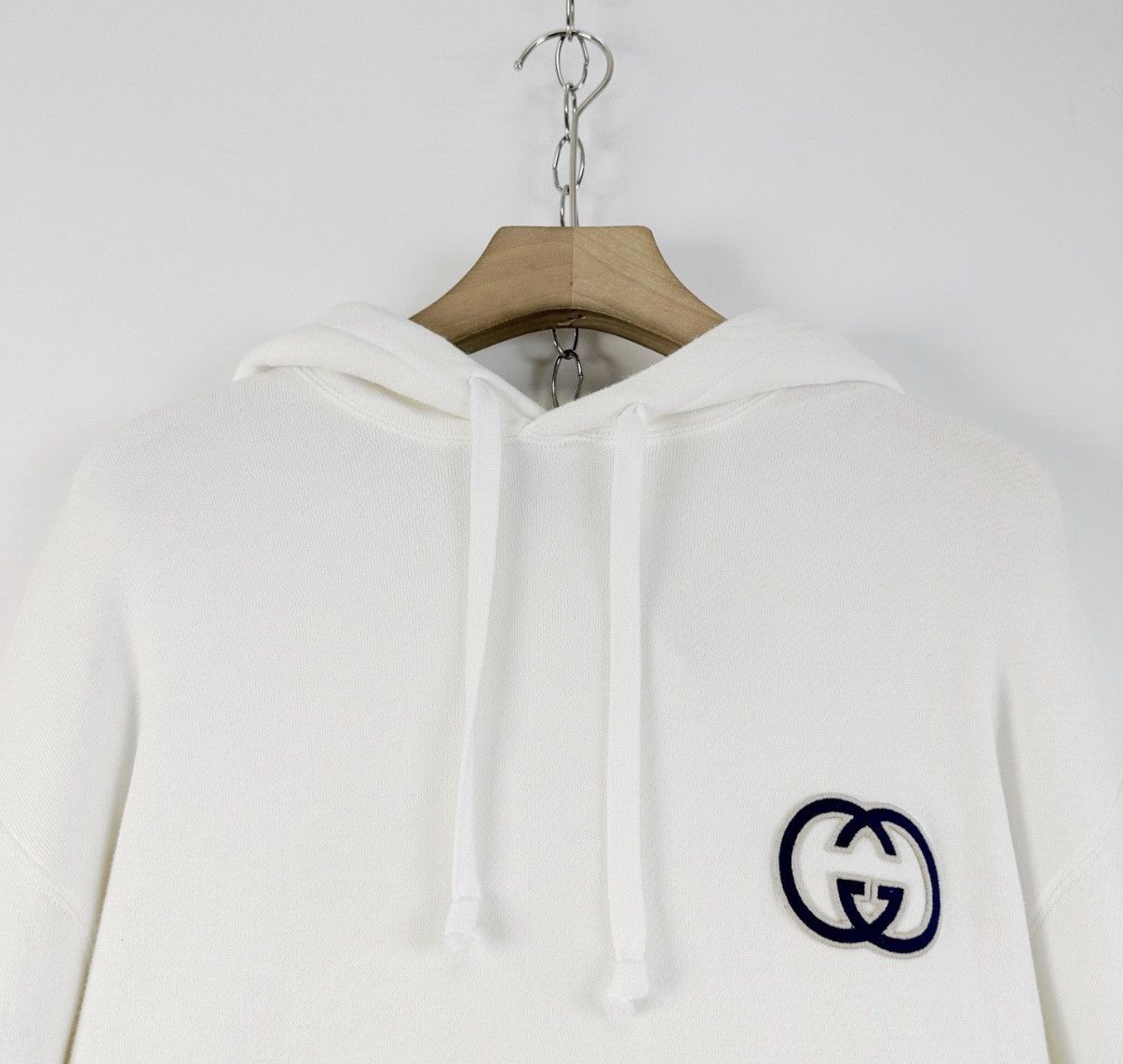 Gucci Gucci Chest Double G Embroidered Logo Hooded Sweatshirt K12 Size XXS / US 00 / IT 34 - 3 Thumbnail