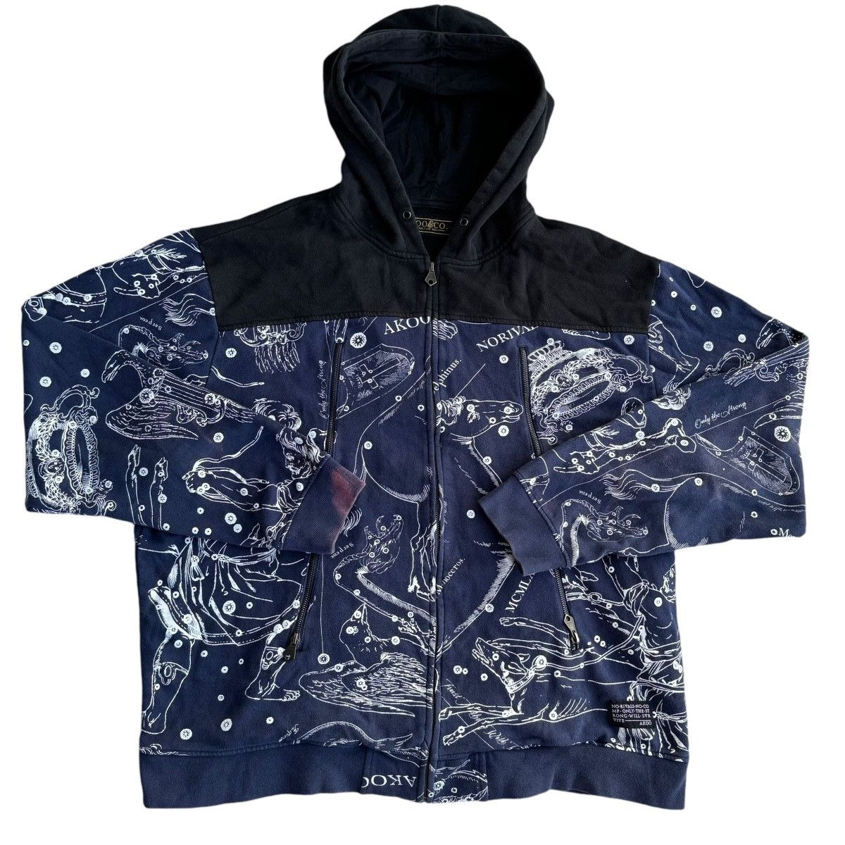 AKOO × Southpole × Vintage AKOO AOP Stars Constellations Y2K Skater Hoodie Southpole Size US XXL / EU 58 / 5 - 1 Thumbnail