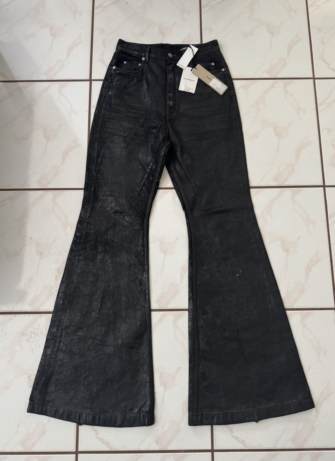 Rick Owens Drkshdw Bolan Bootcut Denim Black | Grailed