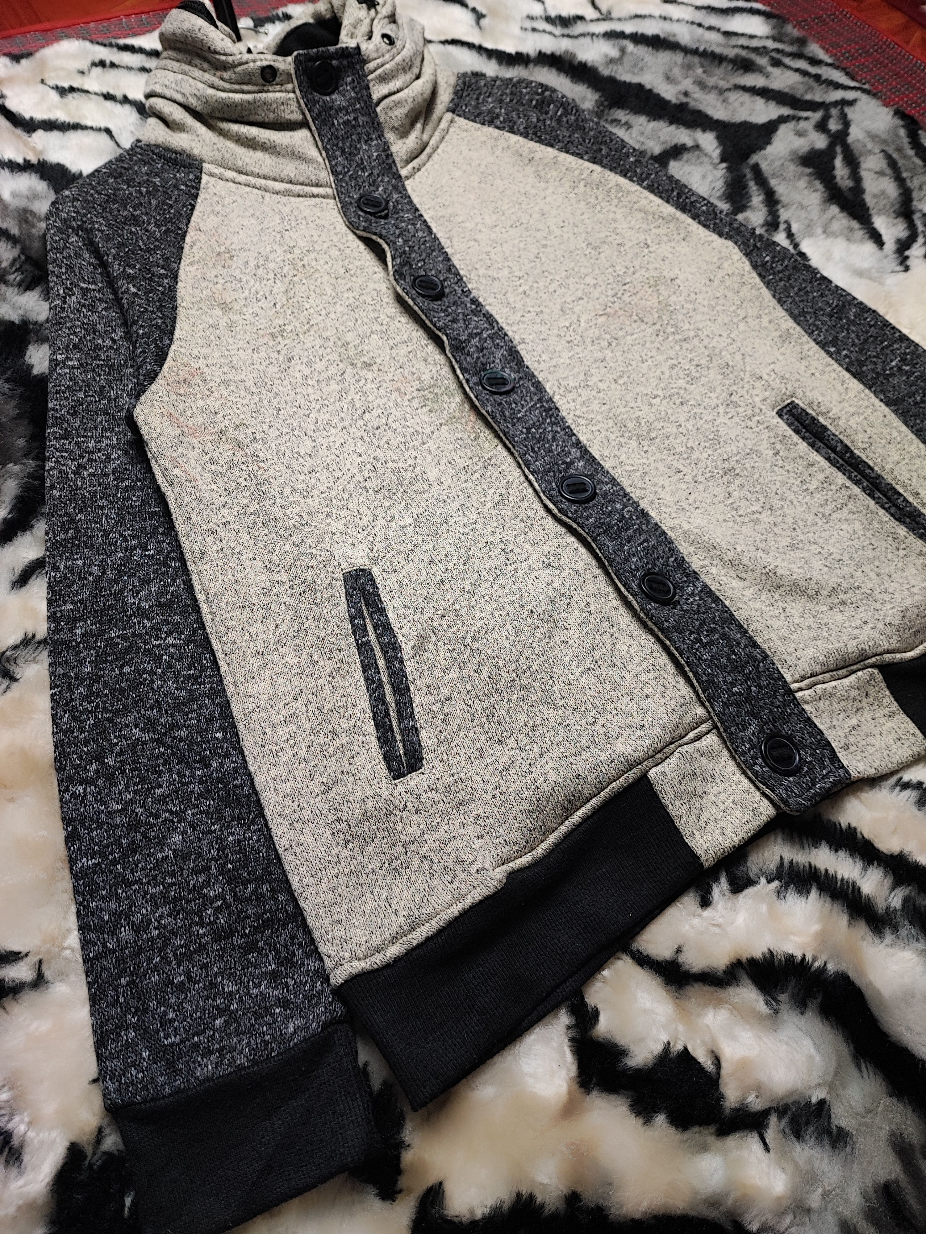 Japanese Brand Avail Avant Garde Knit Wool Jacket Size US L / EU 52-54 / 3 - 6 Thumbnail